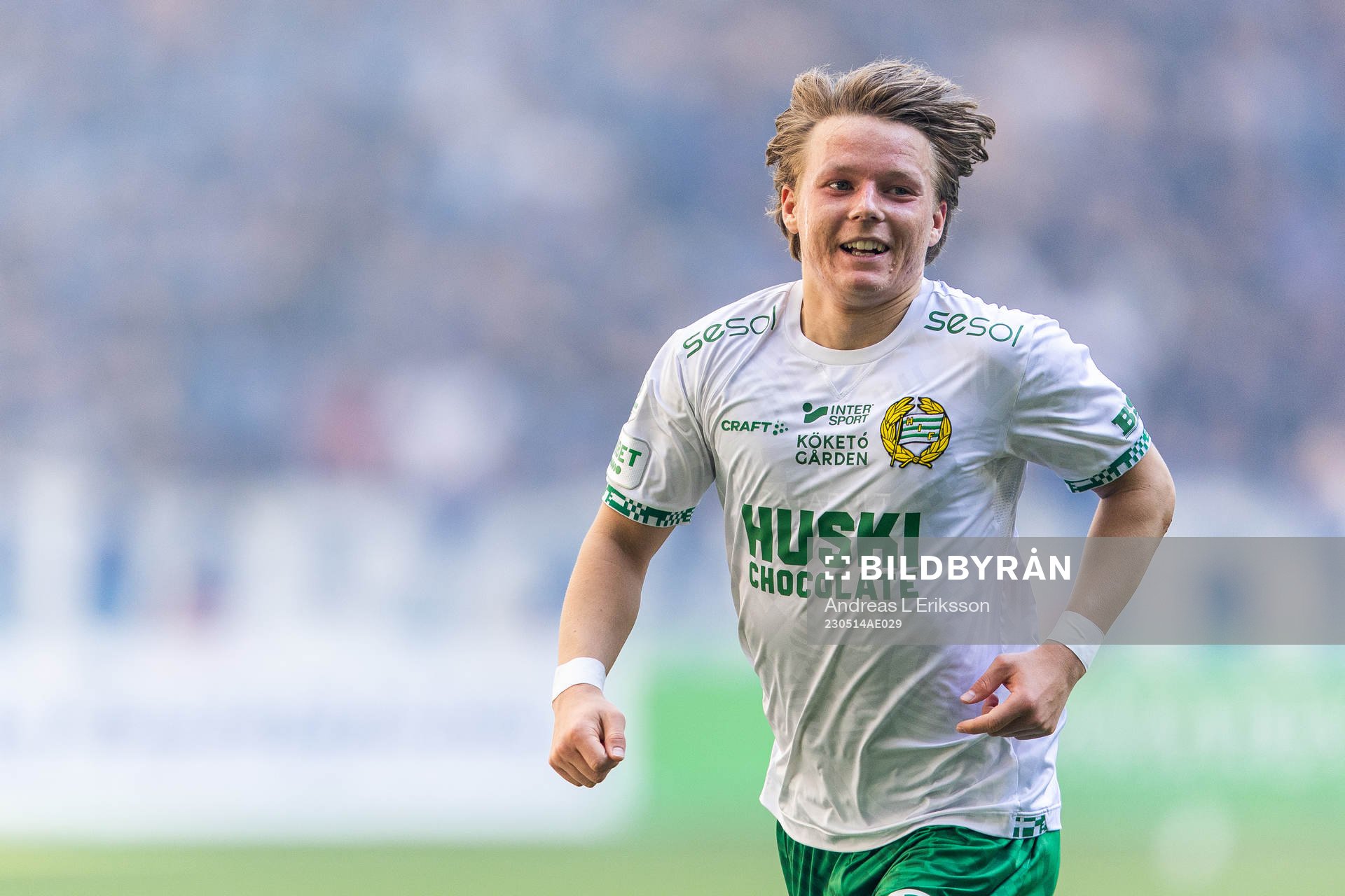 Hammarbys August Mikkelsen jublar