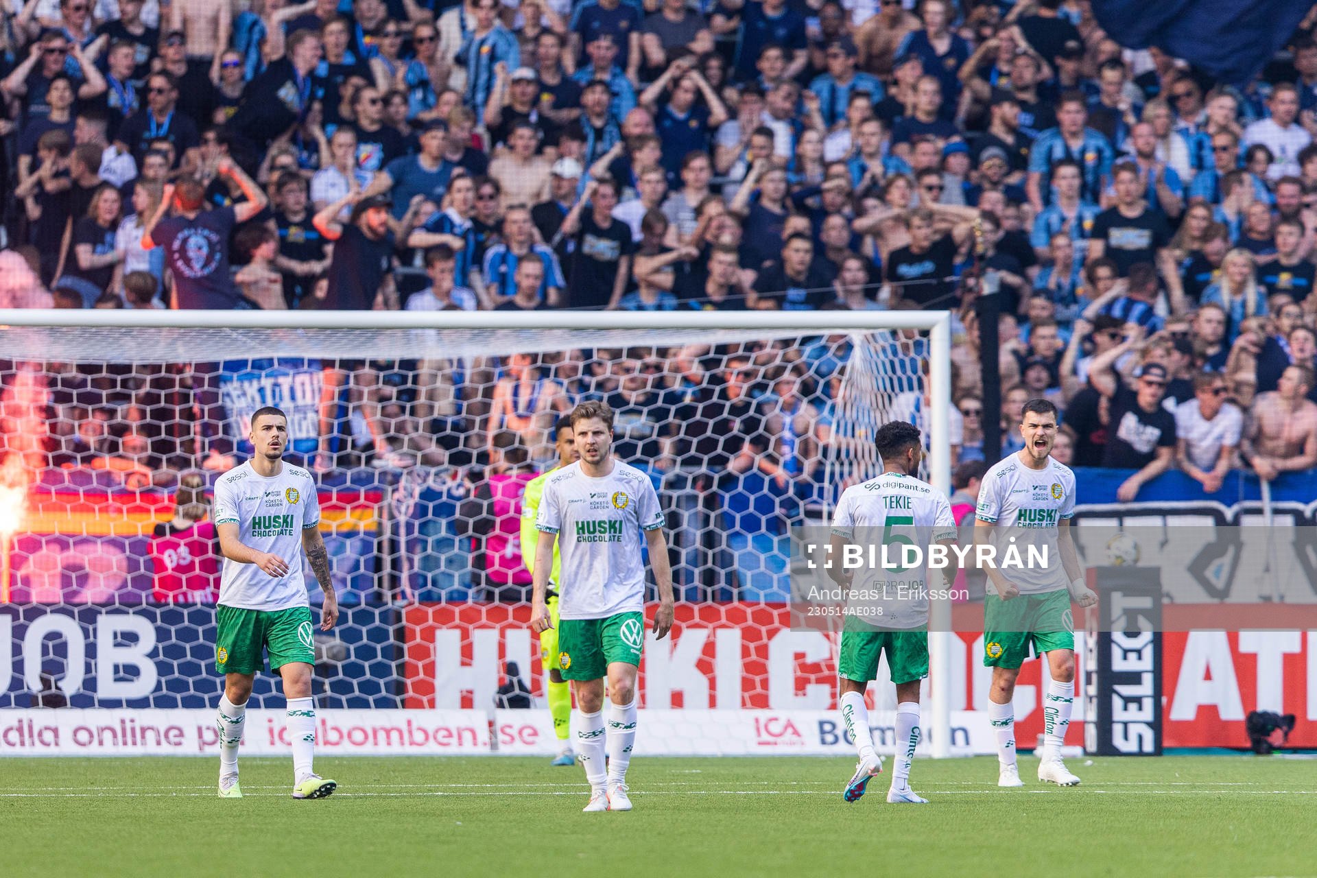 Hammarbys spelare deppar