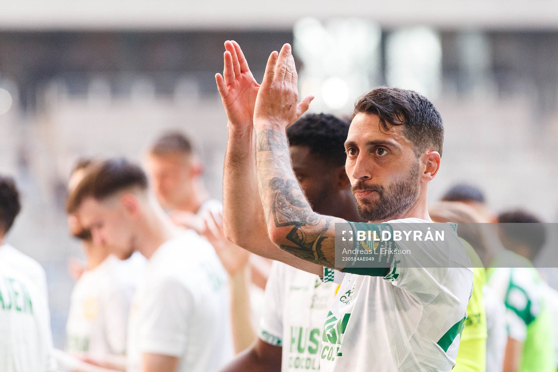 Hammarbys Nahir Besara jublar
