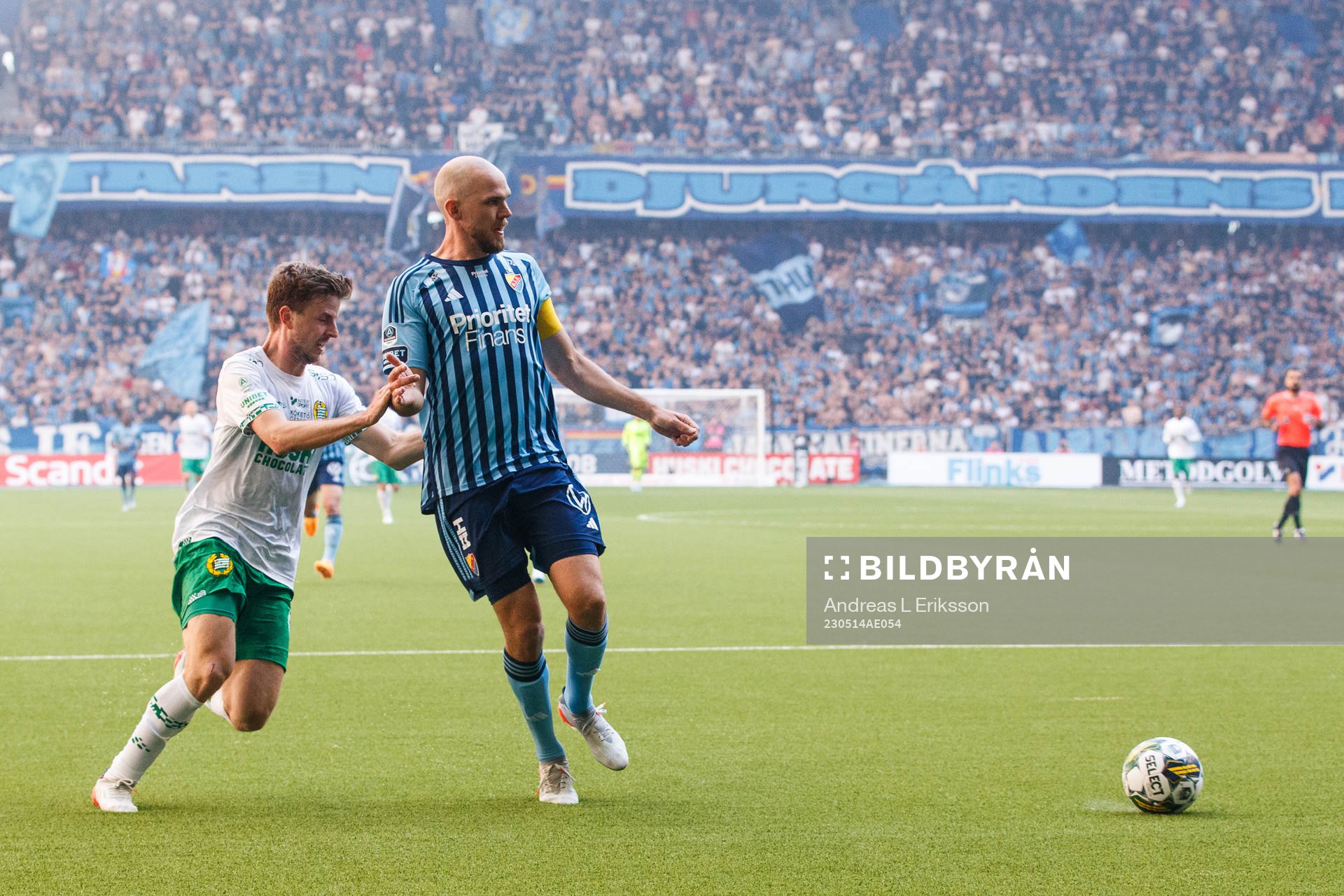 Hammarbys Joel Nilsson och Djurgårdens Marcus Danielson