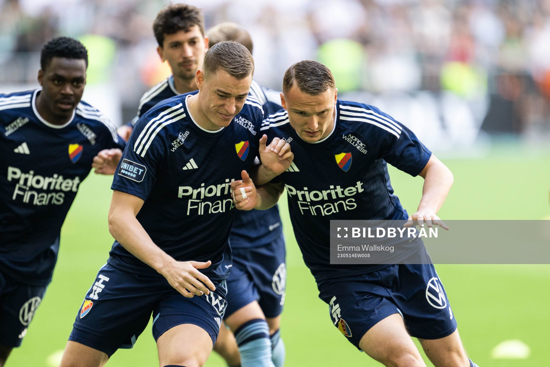 Djurgårdens Jesper Löfgren och Piotr Johansson