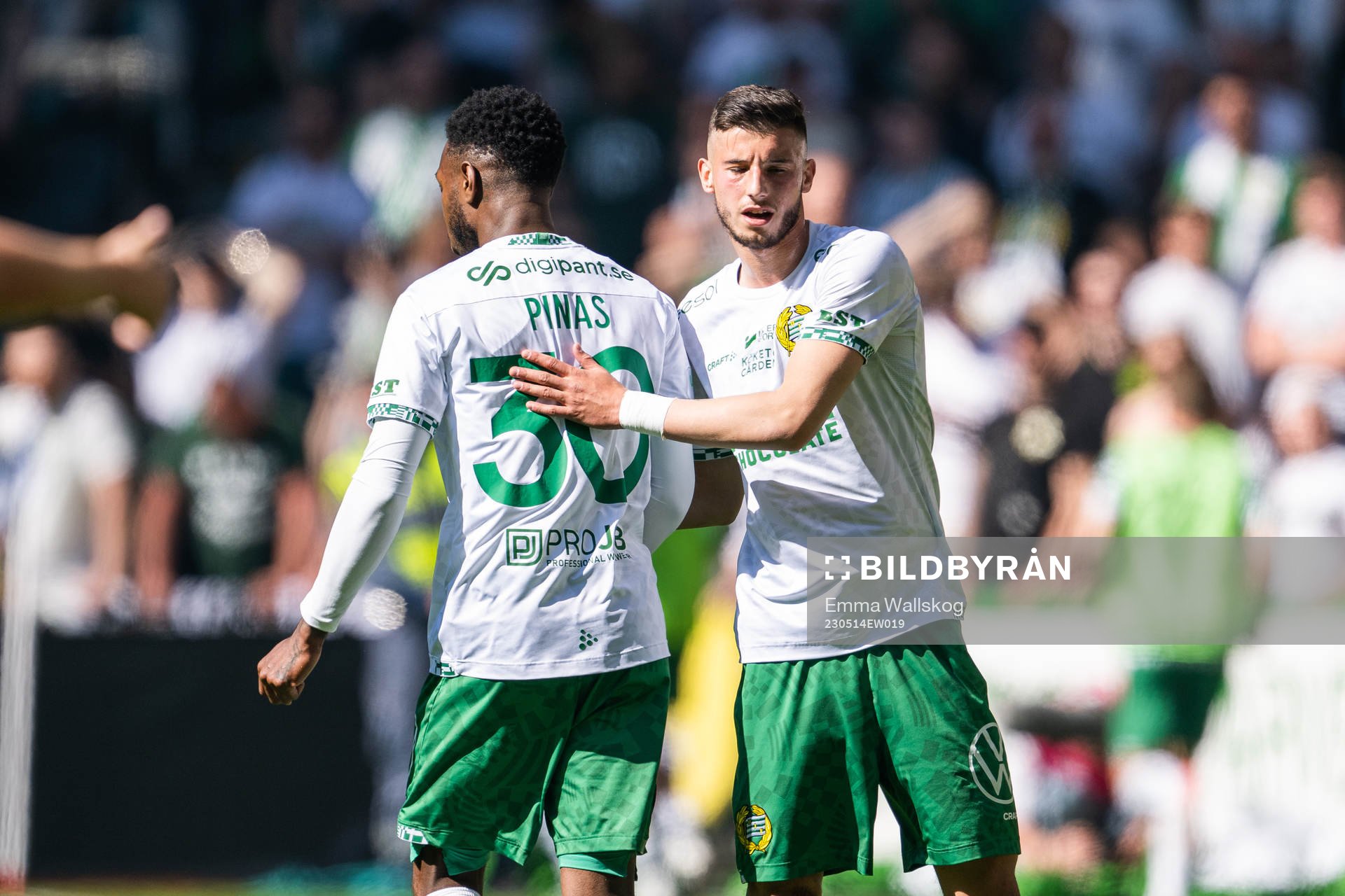 Hammarbys Shaquille Pinas och Viktor Djukanovic