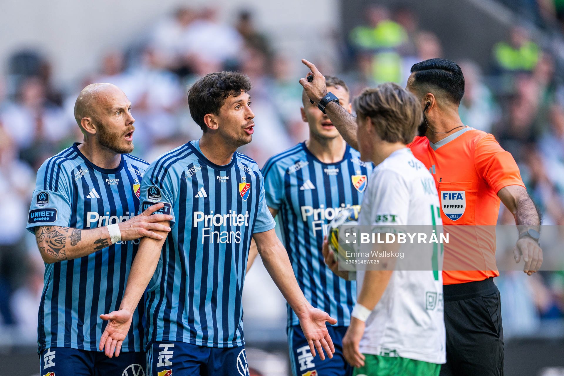Djurgårdens Magnus Eriksson, Gustav Wikheim och Piotr