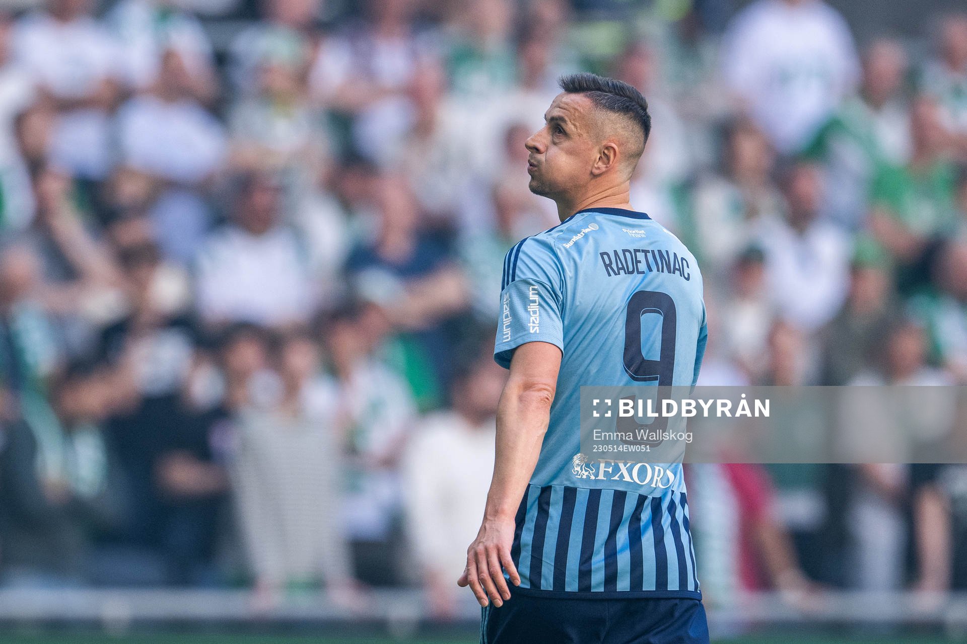 Djurgårdens Haris Radetinac deppar