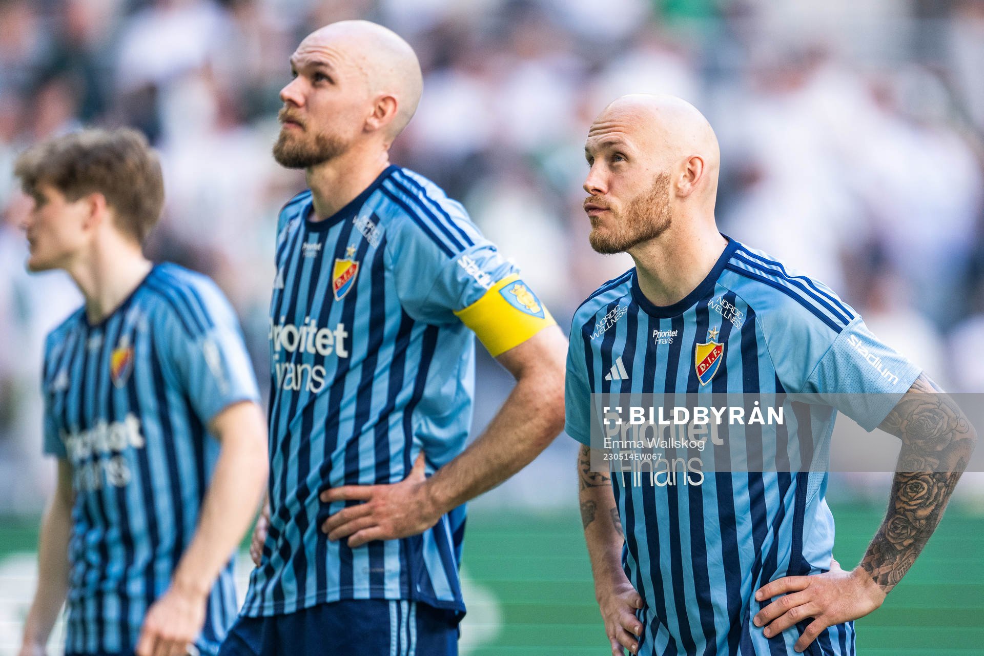 Djurgårdens Jesper Löfgren och Magnus Eriksson deppar