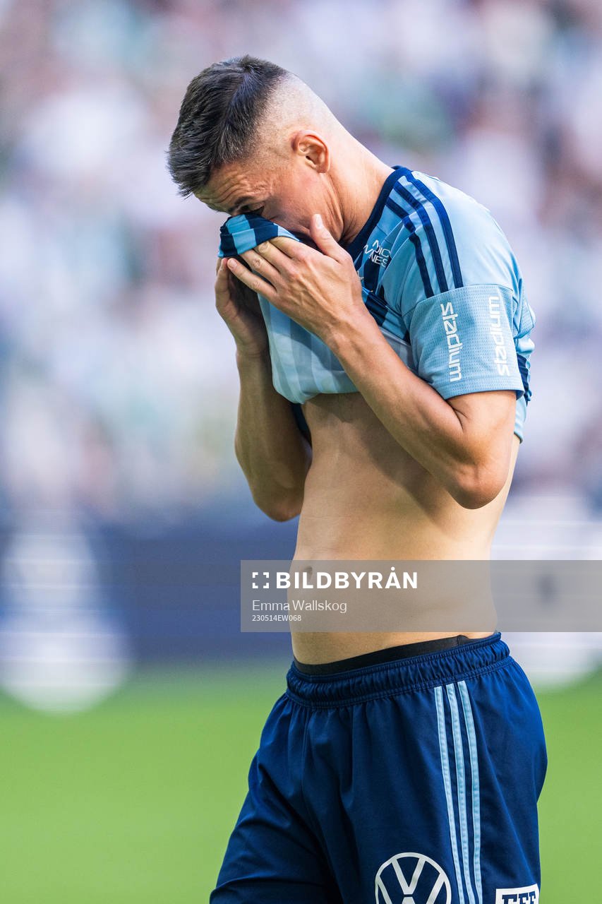 Djurgårdens Haris Radetinac deppar