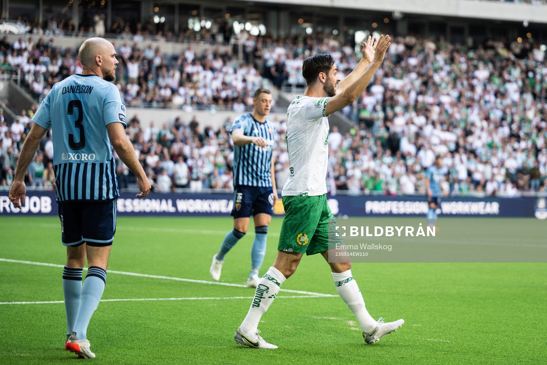 Hammarbys Adi Nalic reagerar