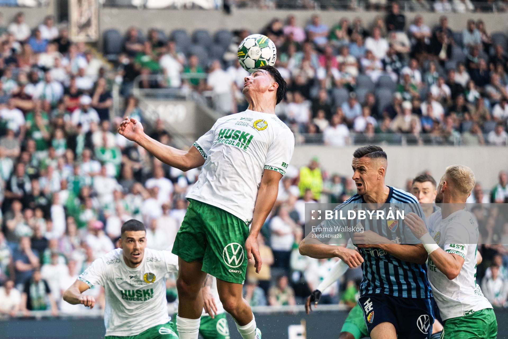 Hammarbys Jusef Erabi och Djurgårdens Haris Radetinac