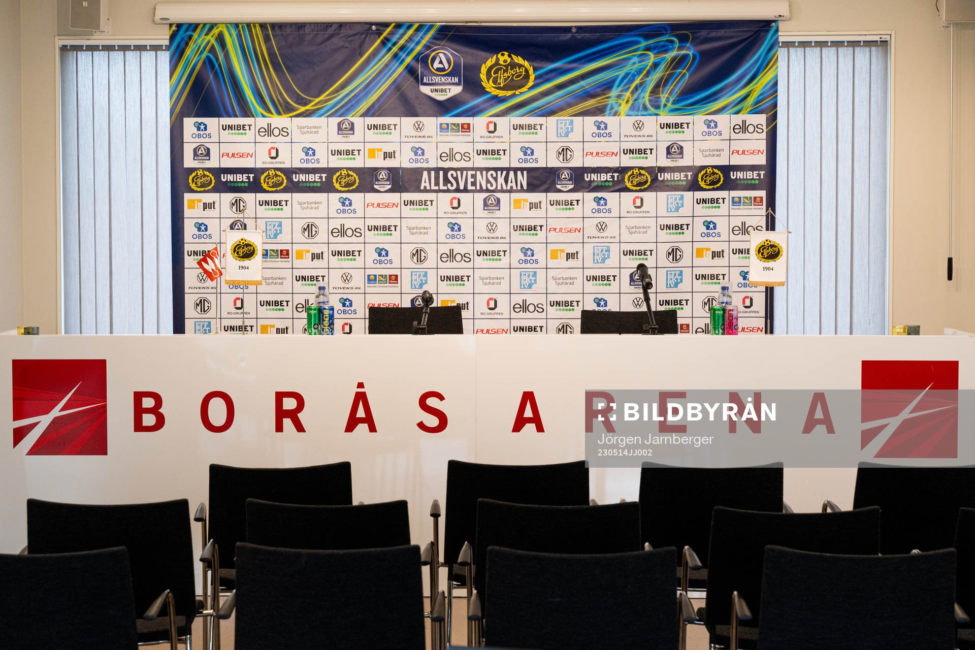 Mediarummet på Borås Arena