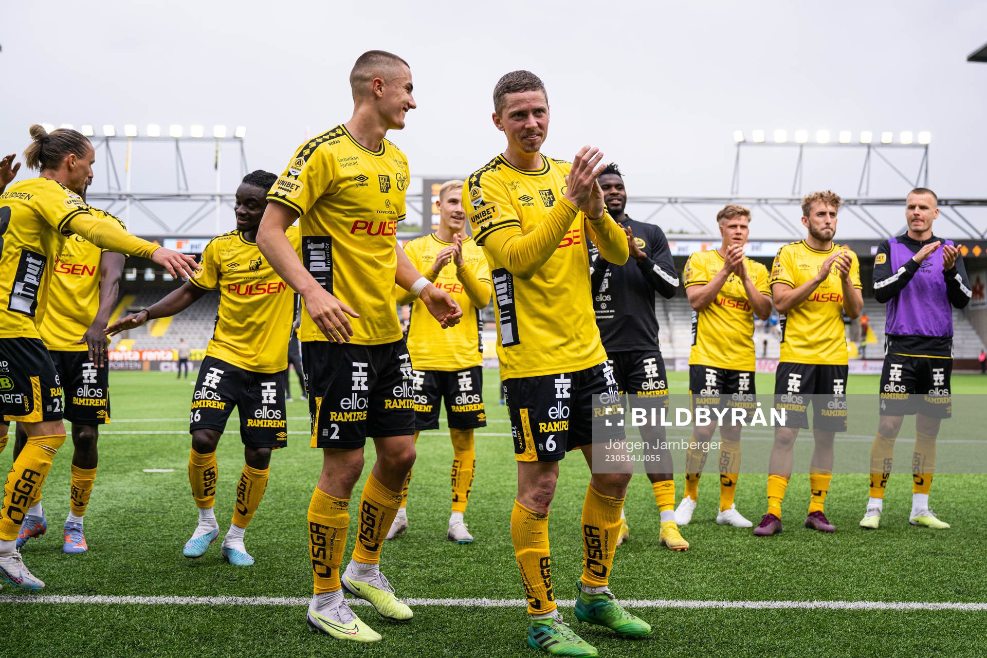 Elfsborgs Gustaf Lagerbielke och Andre Ibsen Rømer jublar