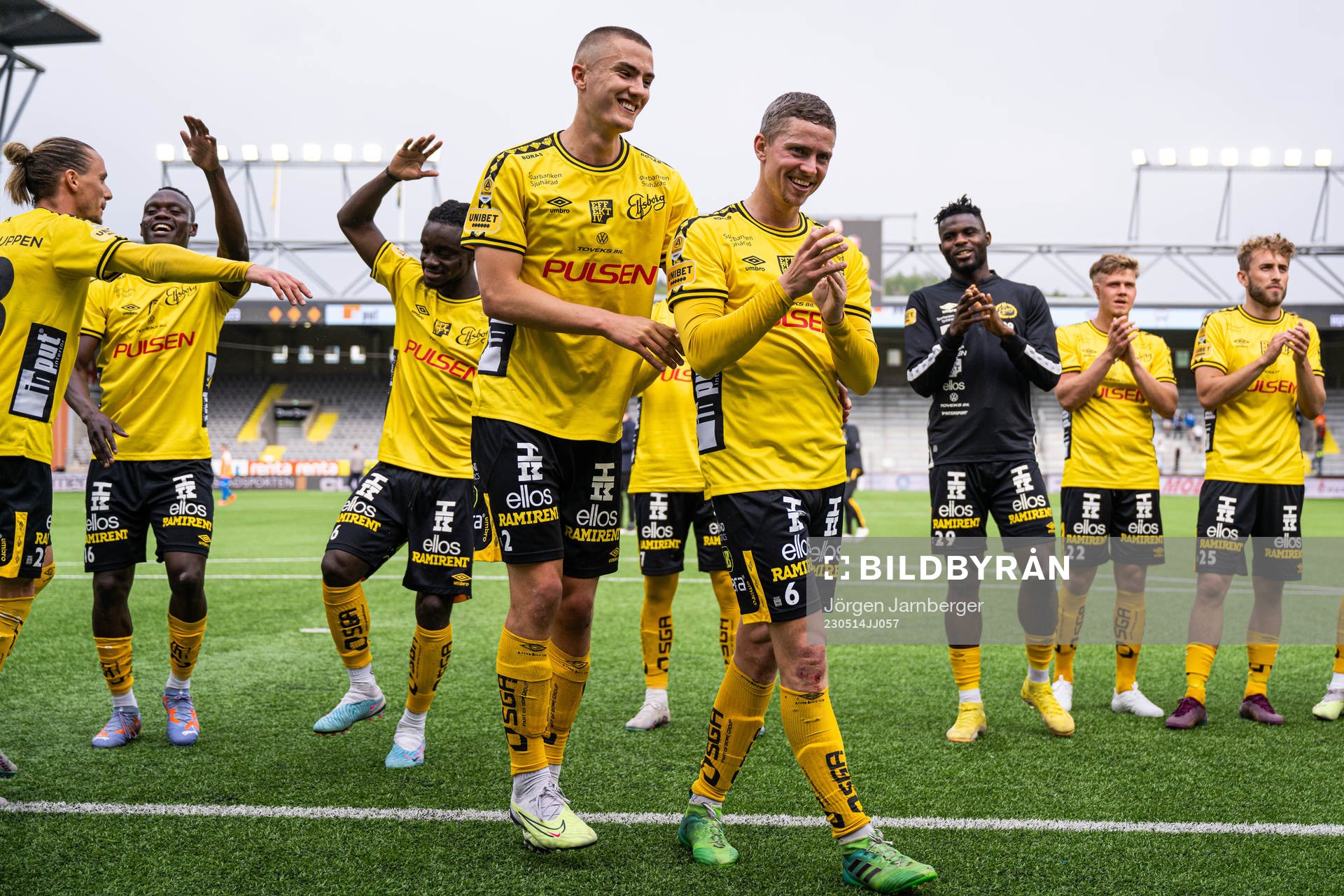 Elfsborgs Gustaf Lagerbielke och Andre Ibsen Rømer jublar