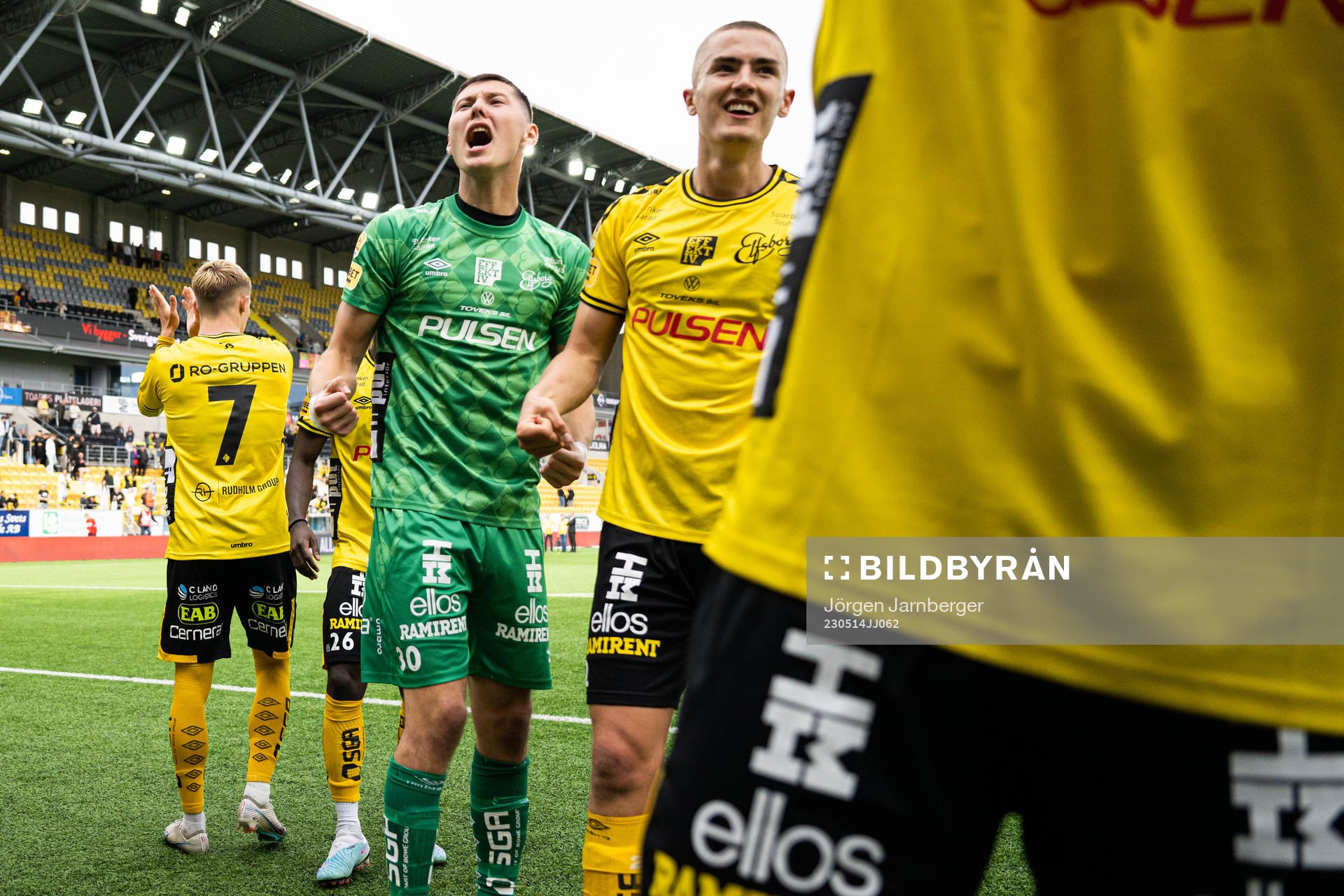 Elfsborgs spelare jublar