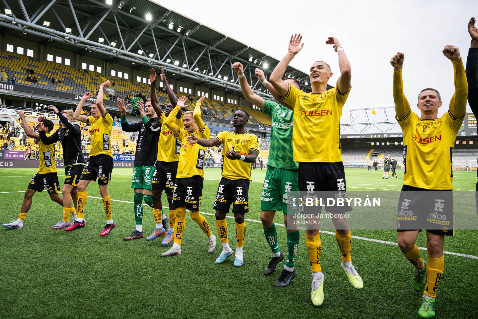 Elfsborgs spelare jublar