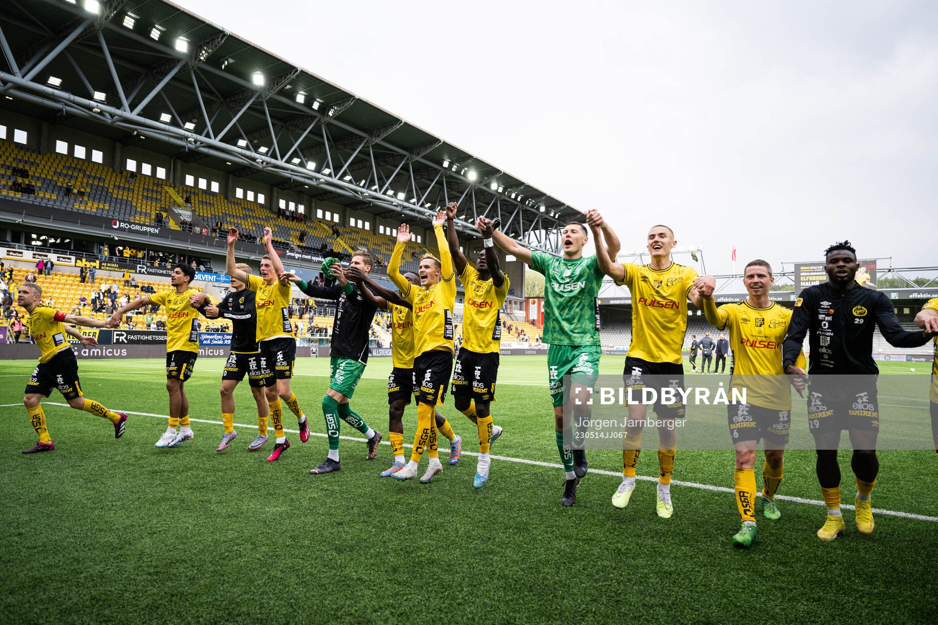 Elfsborgs spelare jublar