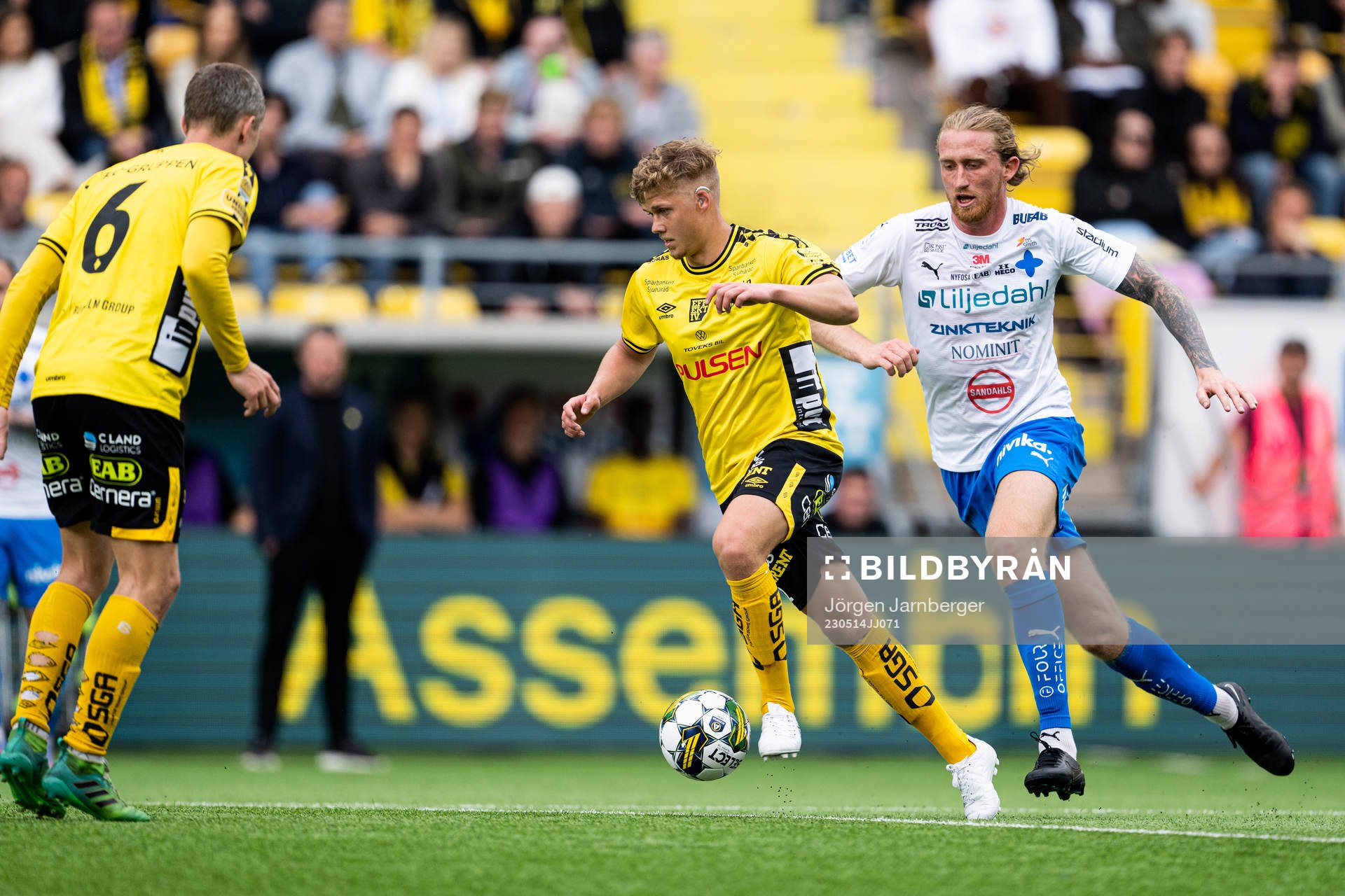 Elfsborgs Kevin Holmen och Värnamos Hampus Näsström