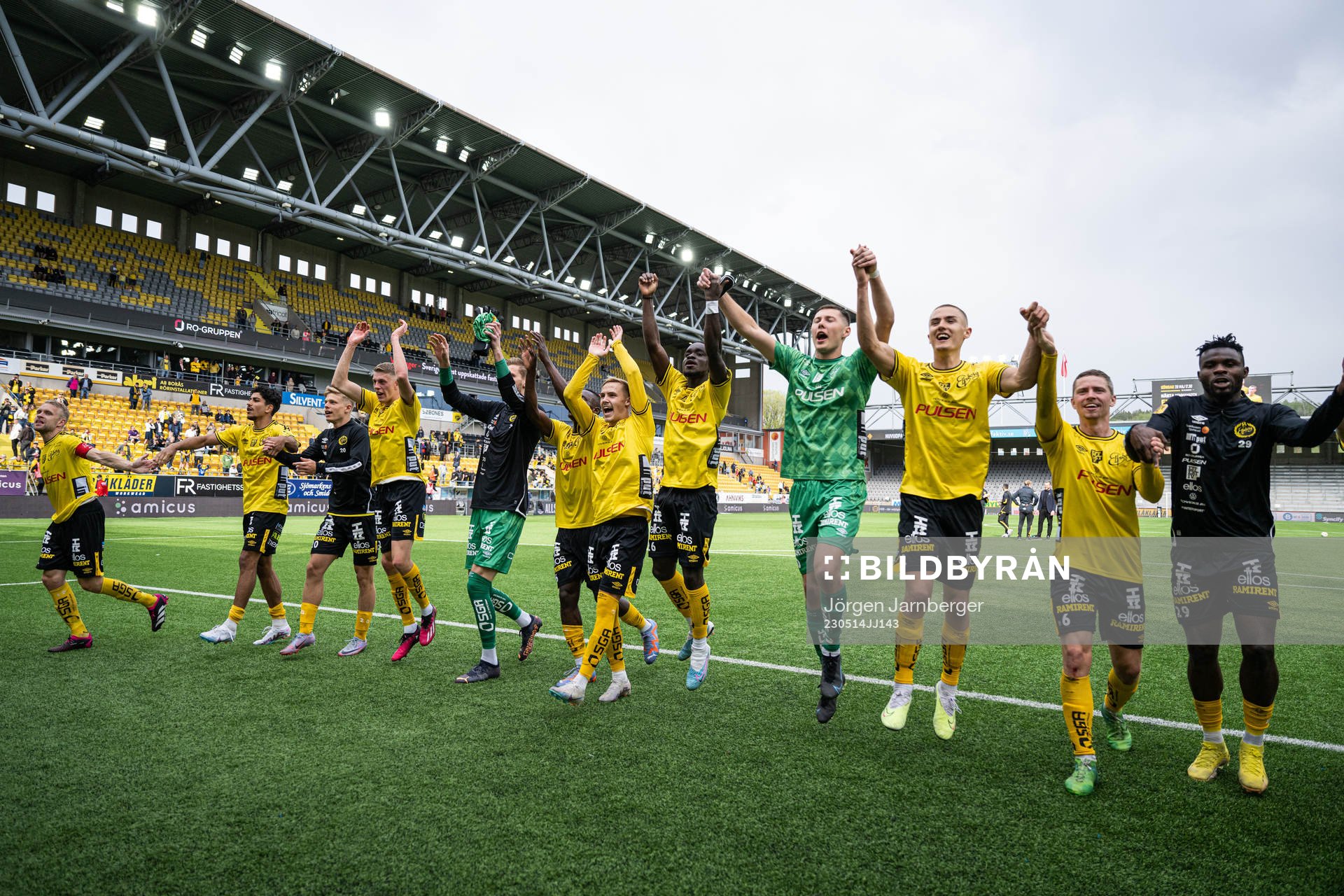 Elfsborgs spelare jublar