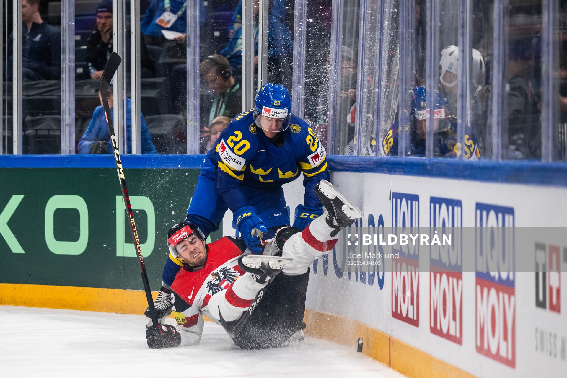 André Petersson of Sweden and Bernd Wolf of Austria