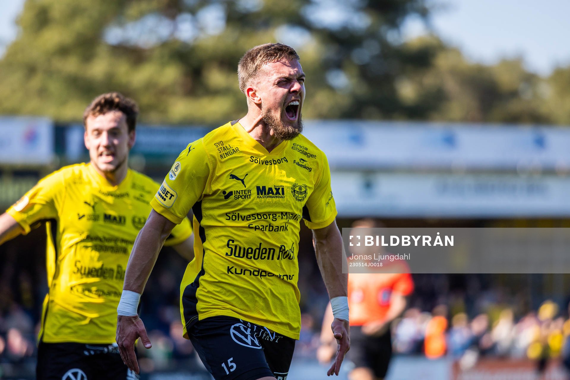 Mjällbys Ivan Kricak jublar
