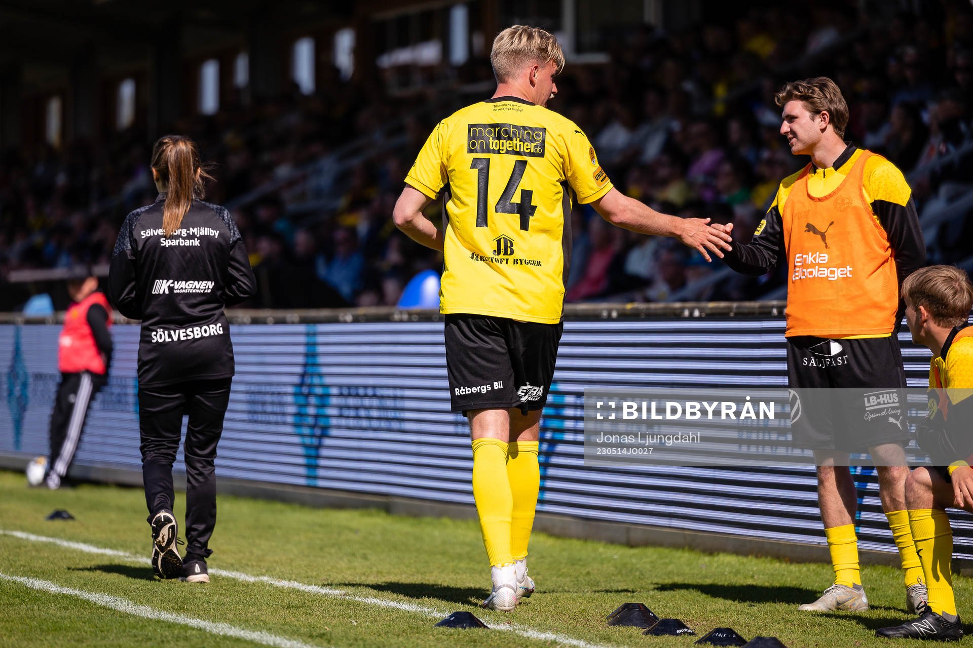 Mjällbys Herman Johansson kliver av