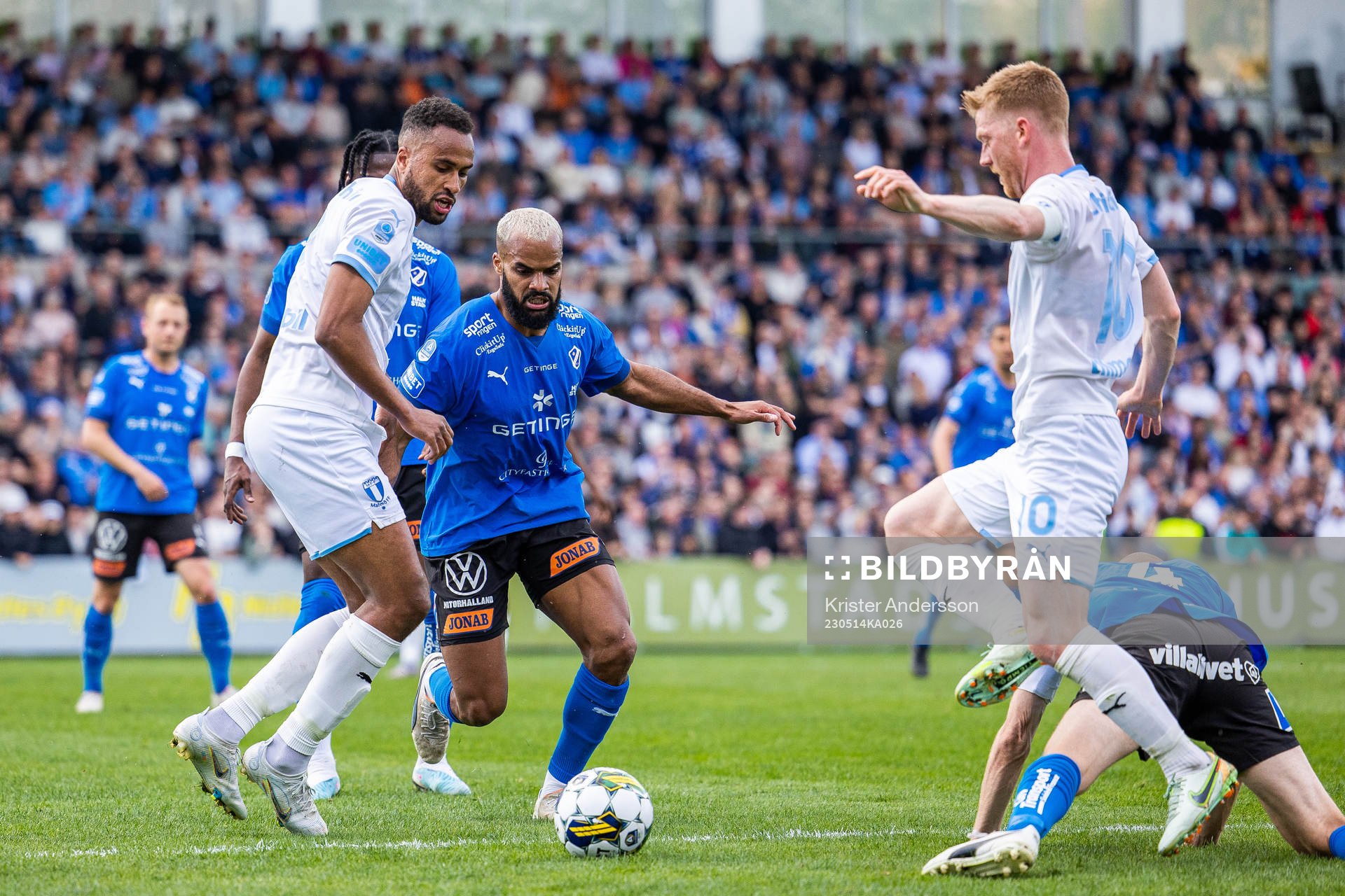 Malmö FFs Isaac Kiese Thelin och Anders Christiansen