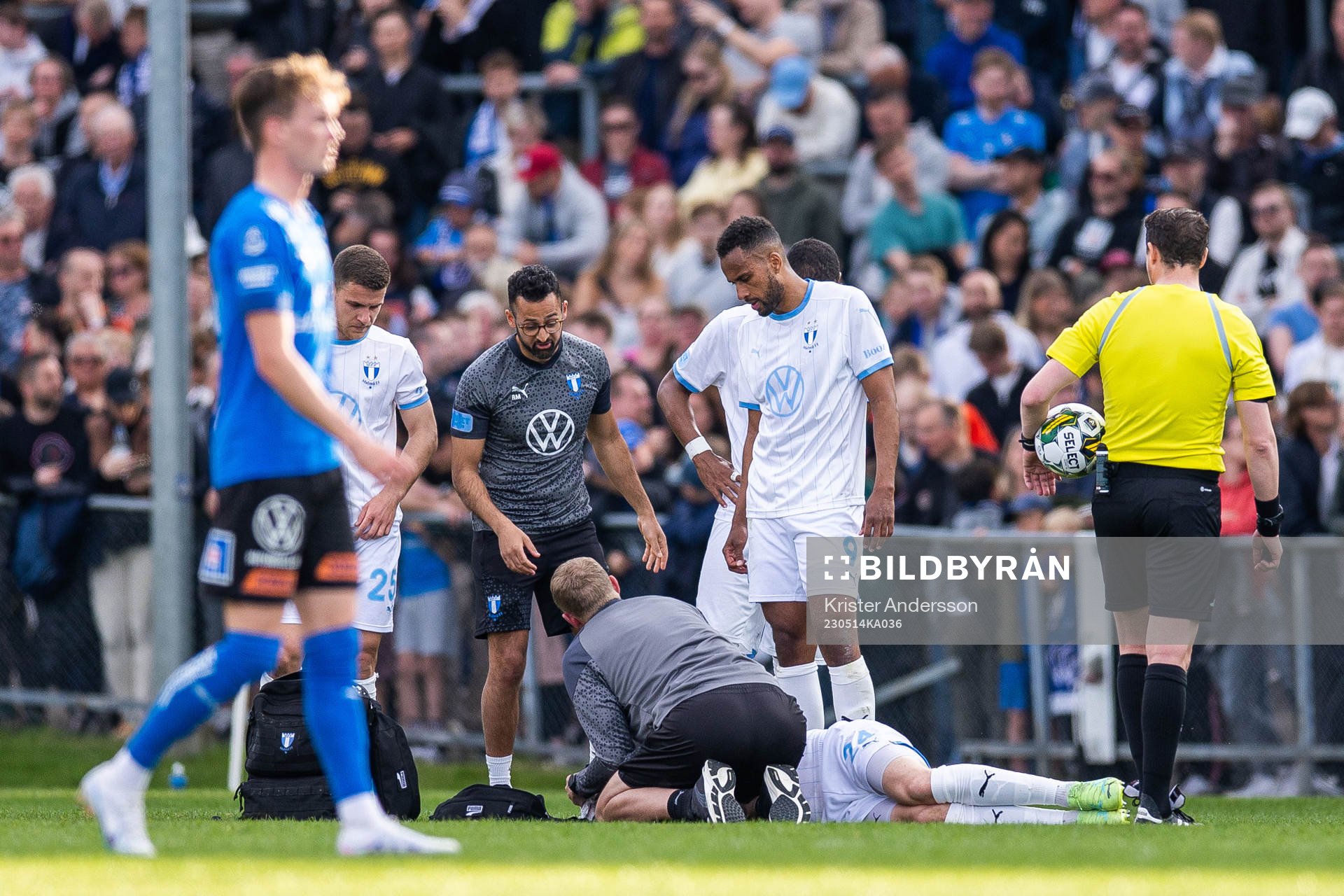 Malmö FFs Lasse Nielsen får vård