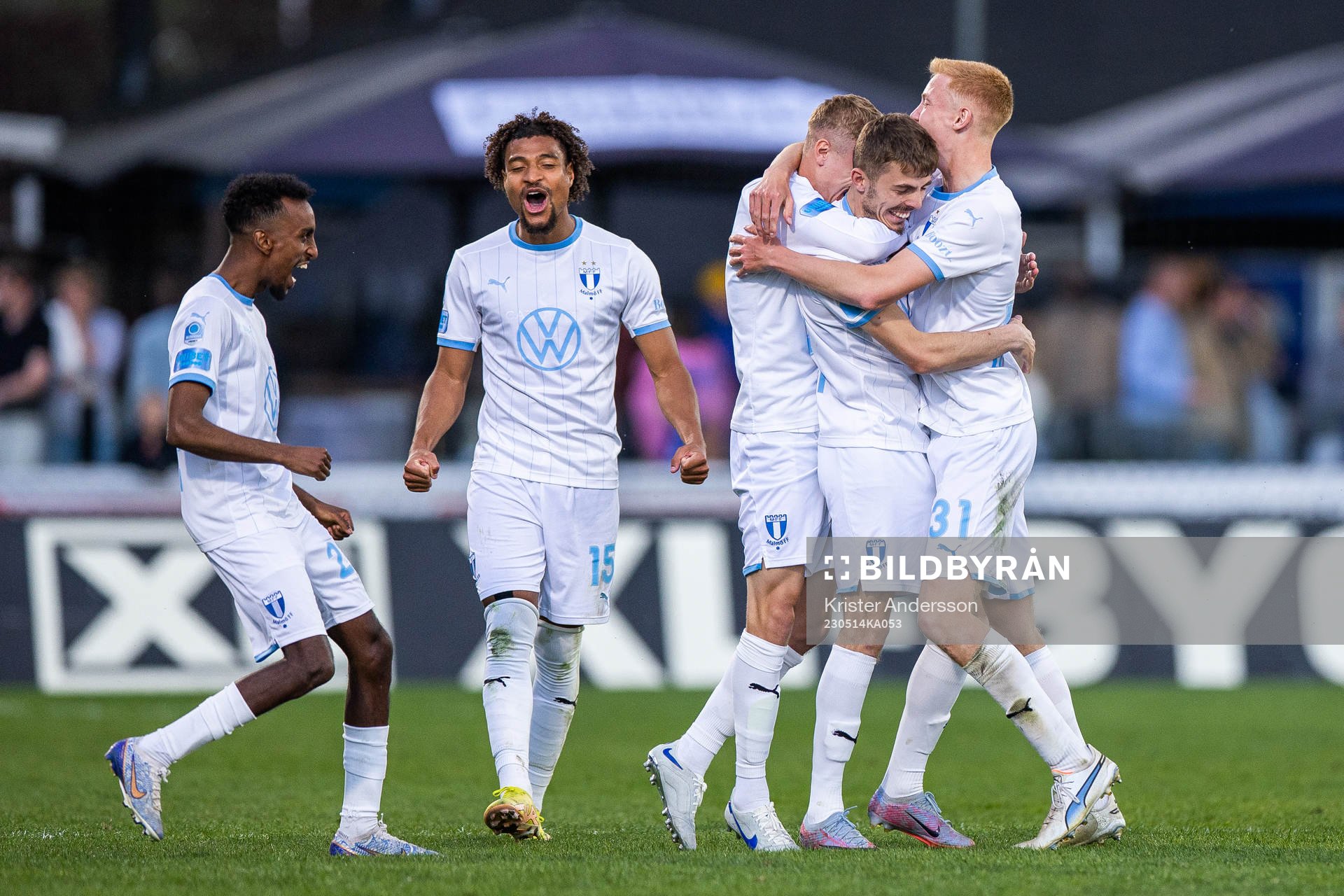 Malmö FFs Stefano Vecchia, Joseph Ceesay, Søren Rieks,