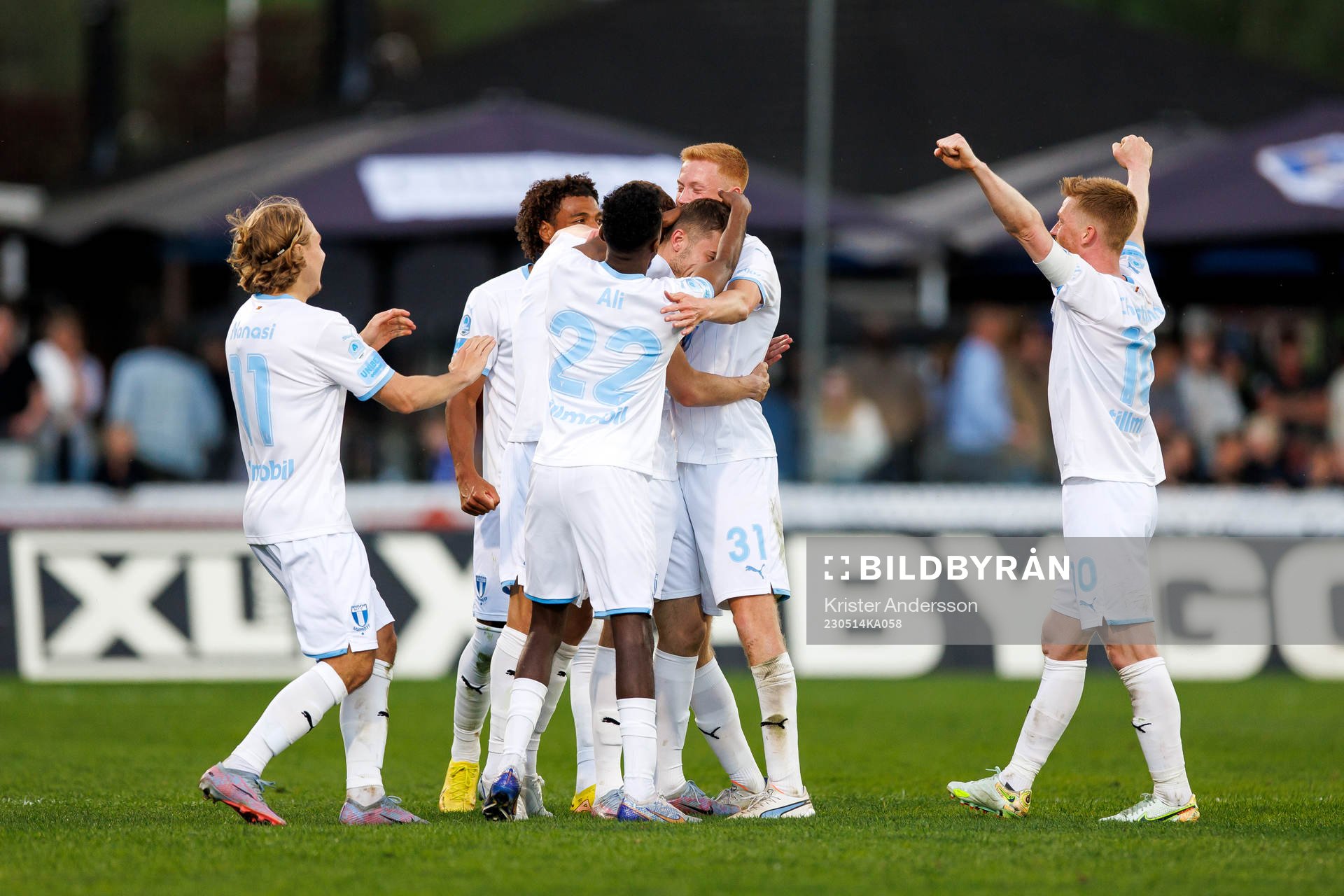 Malmö FFs spelare jublar