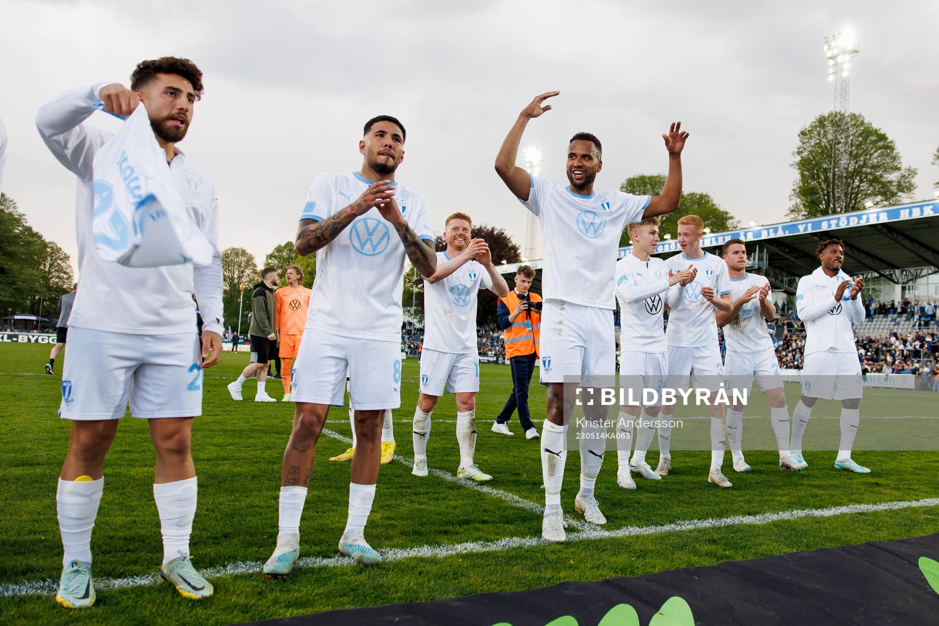 Malmö FFs spelare jublar