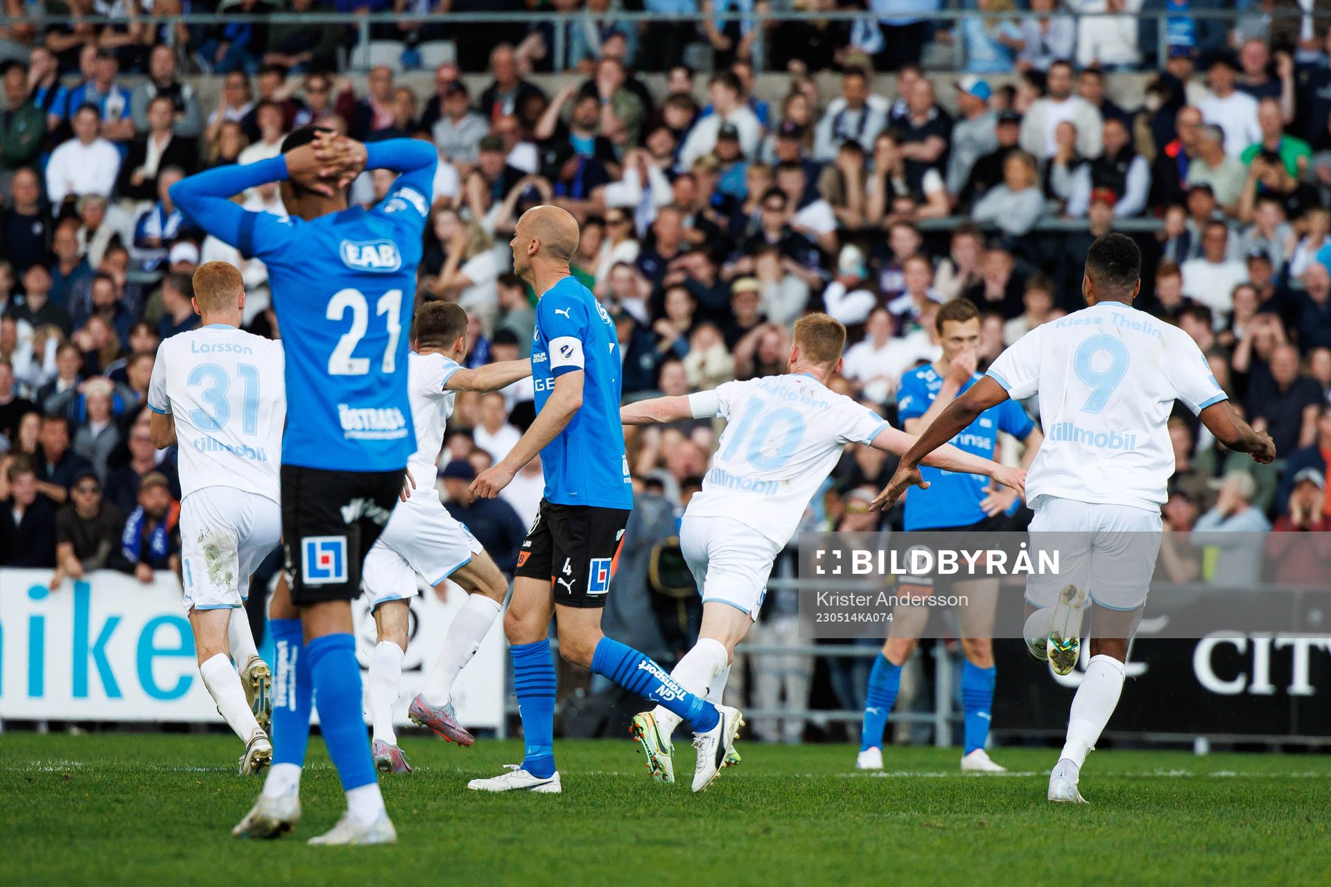 Malmö FFs spelare jublar