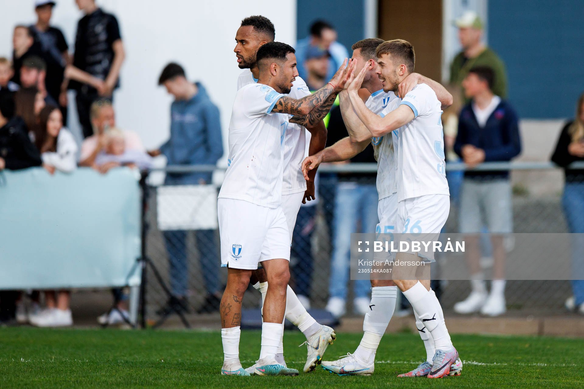 Malmö FFs spelare jublar