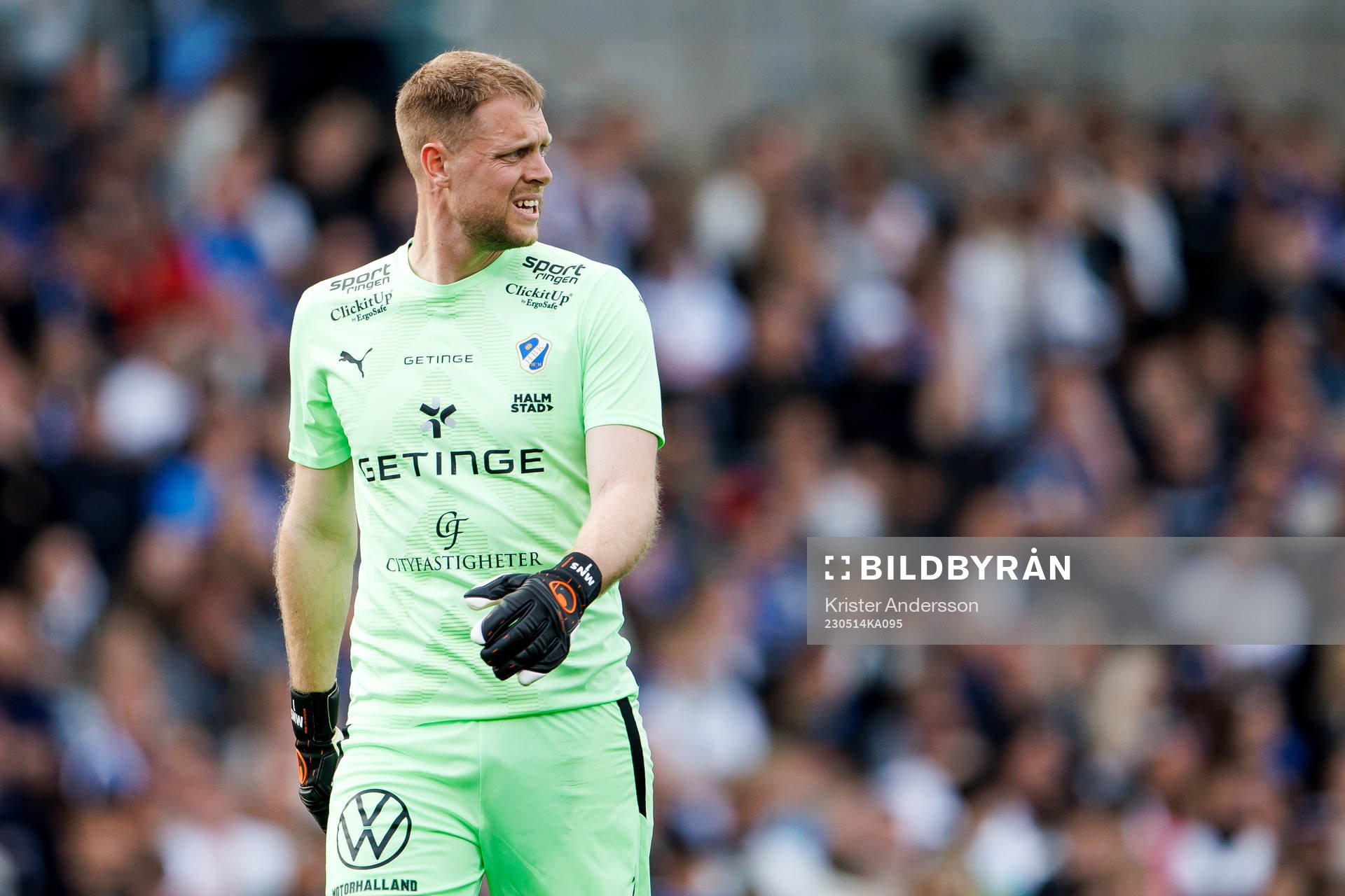 Halmstads målvakt Malkolm Nilsson Säfqvist