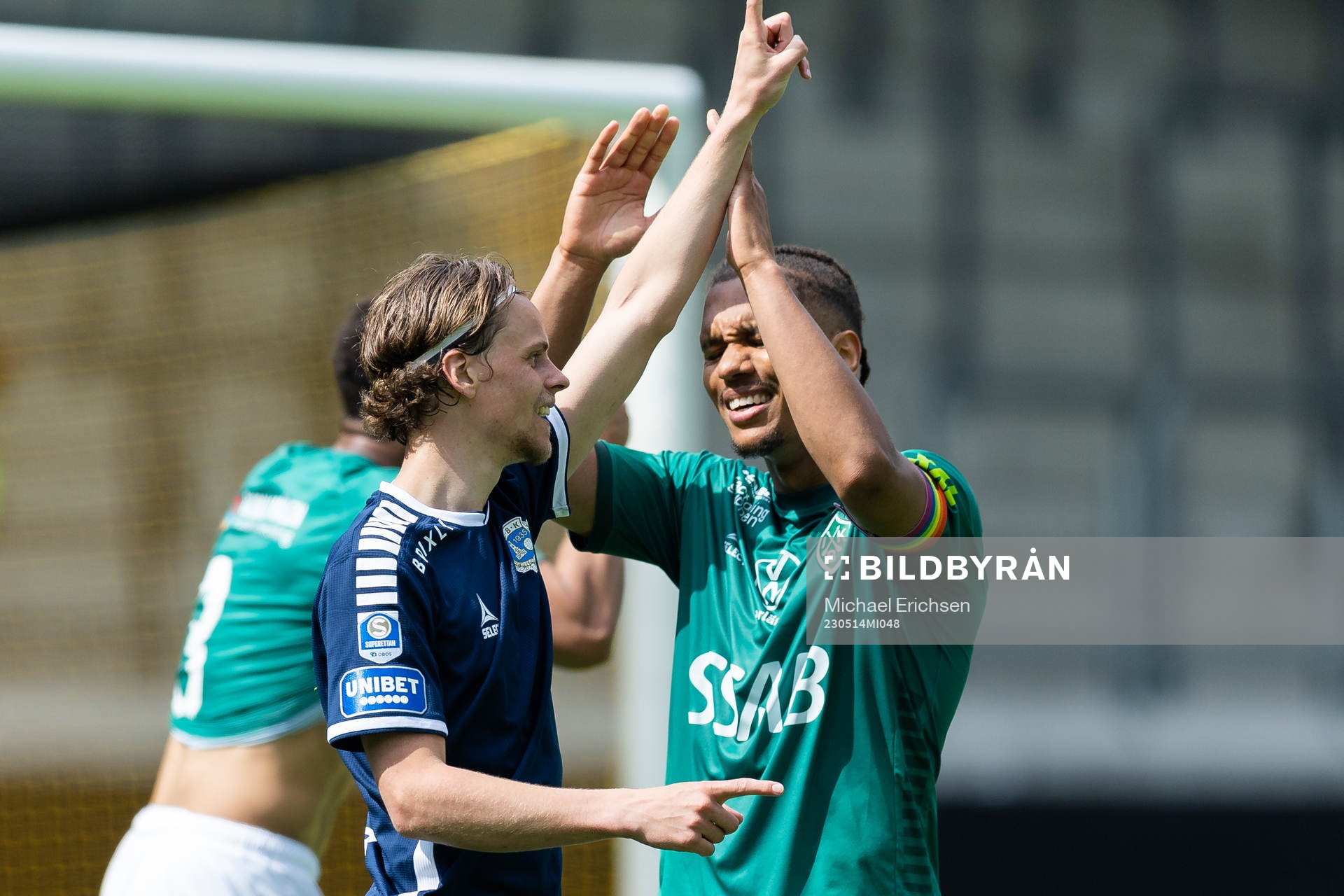 Utsiktens Fredrik Martinsson jublar