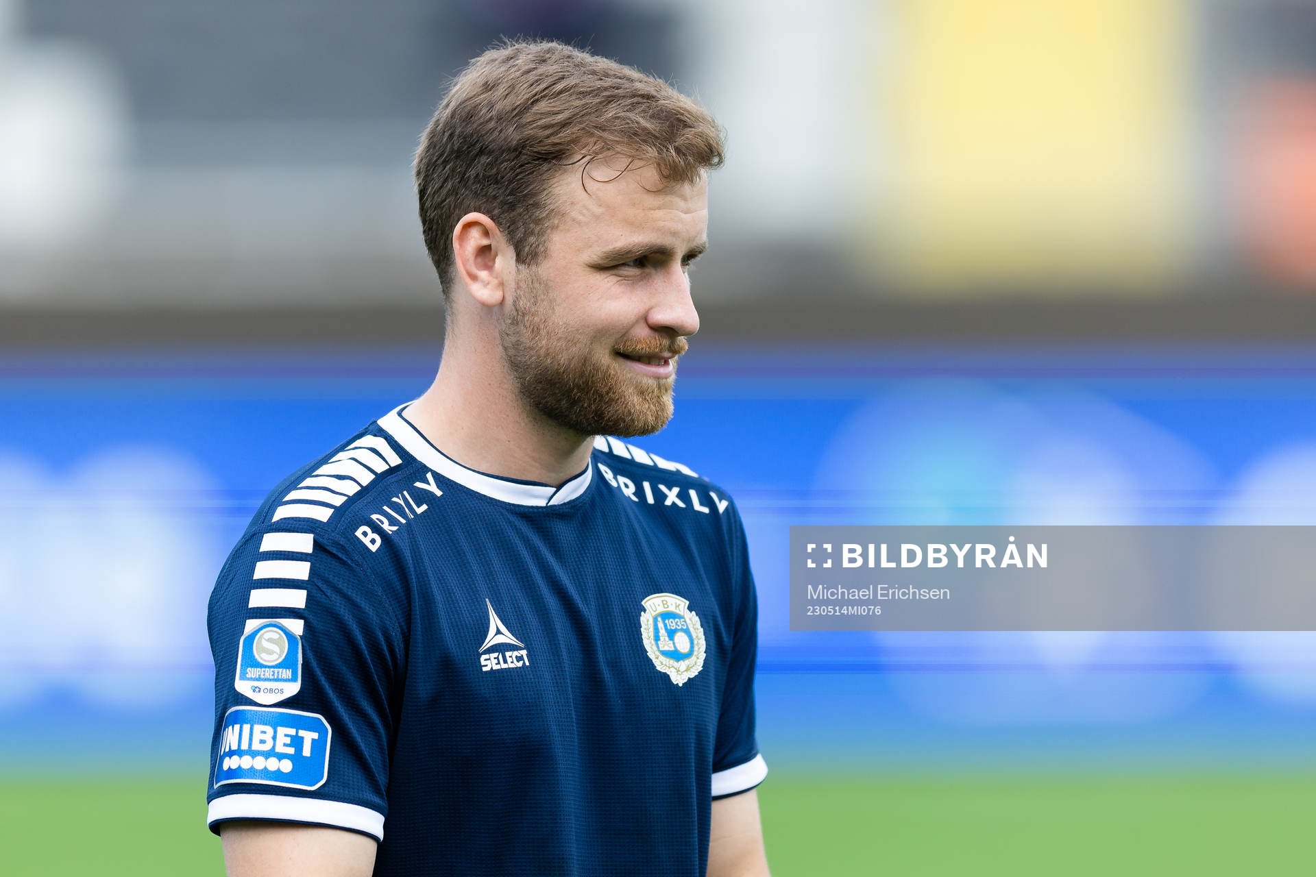 Utsiktens Erik Gunnarsson på line up innan