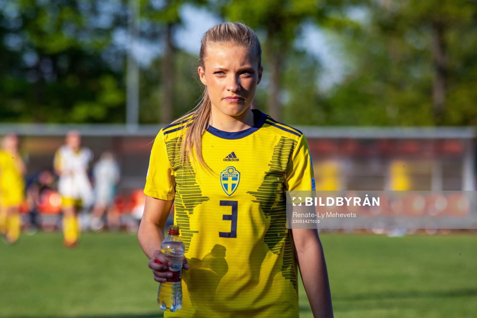 Smilla Holmberg of Sweden looks dejected