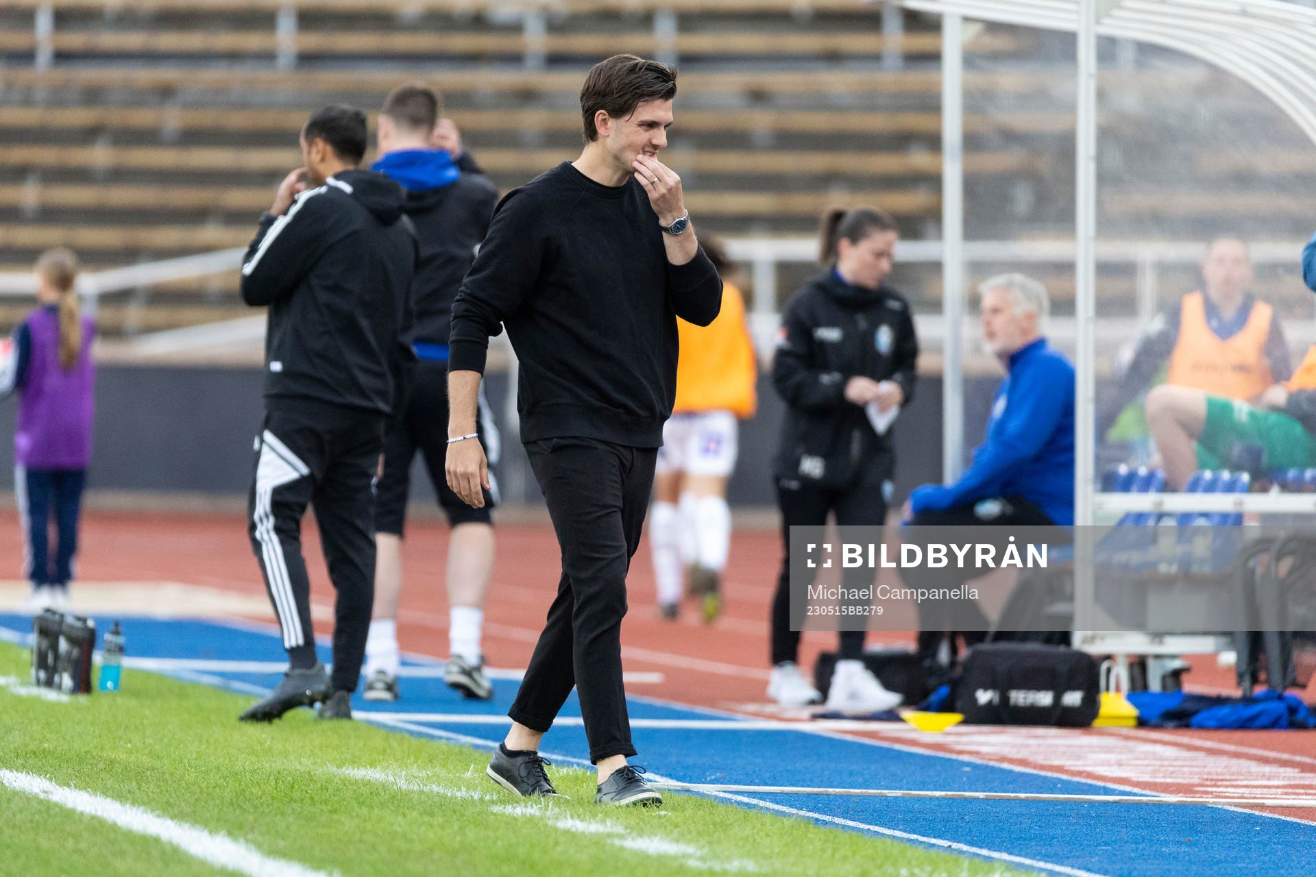 Djurgårdens tränare Magnus Pålsson deppar