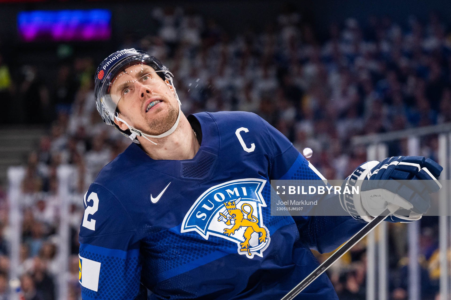 Marko Anttila of Finland looks dejected
