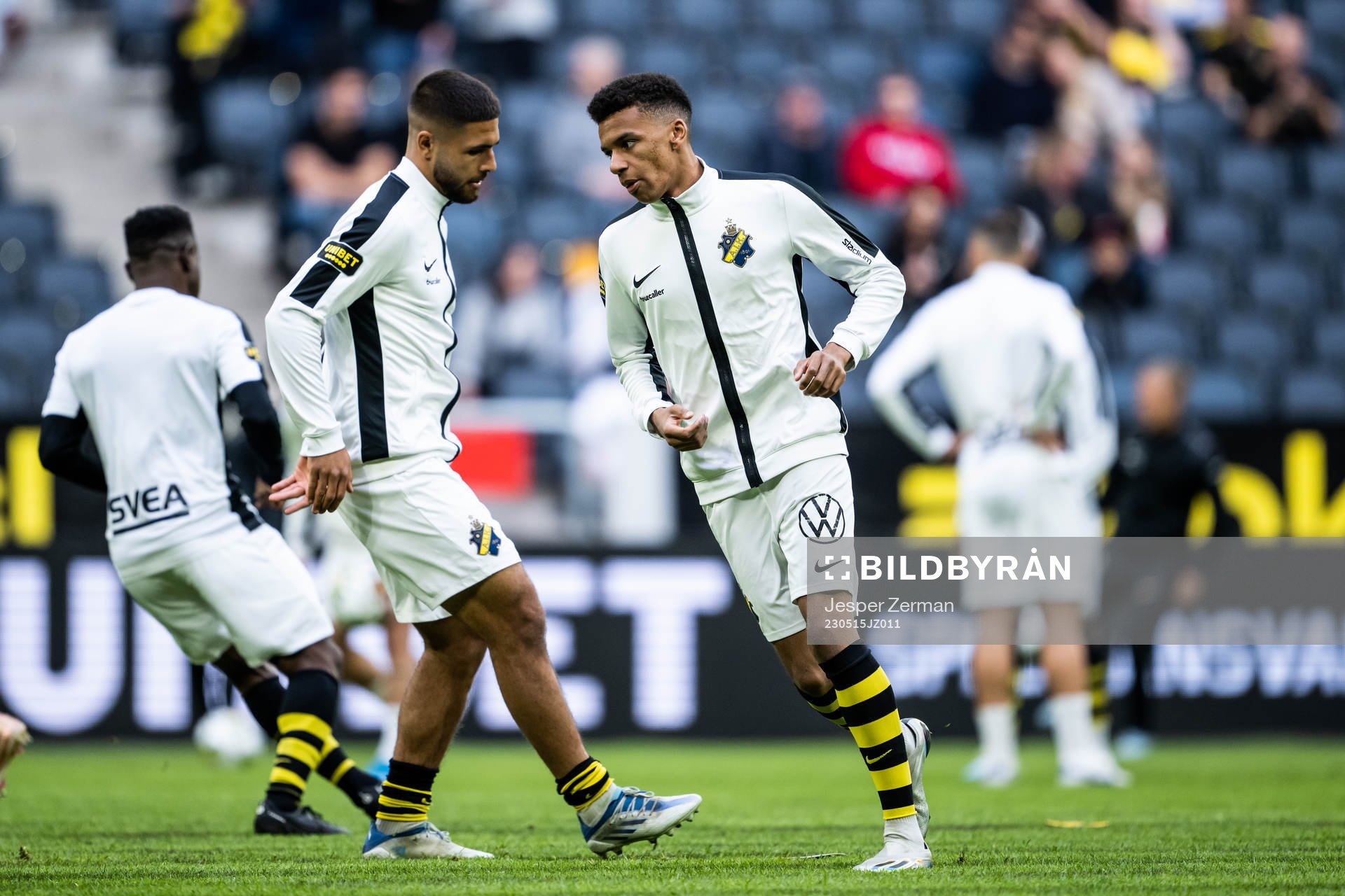 AIKs Omar Faraj och Rui Modesto