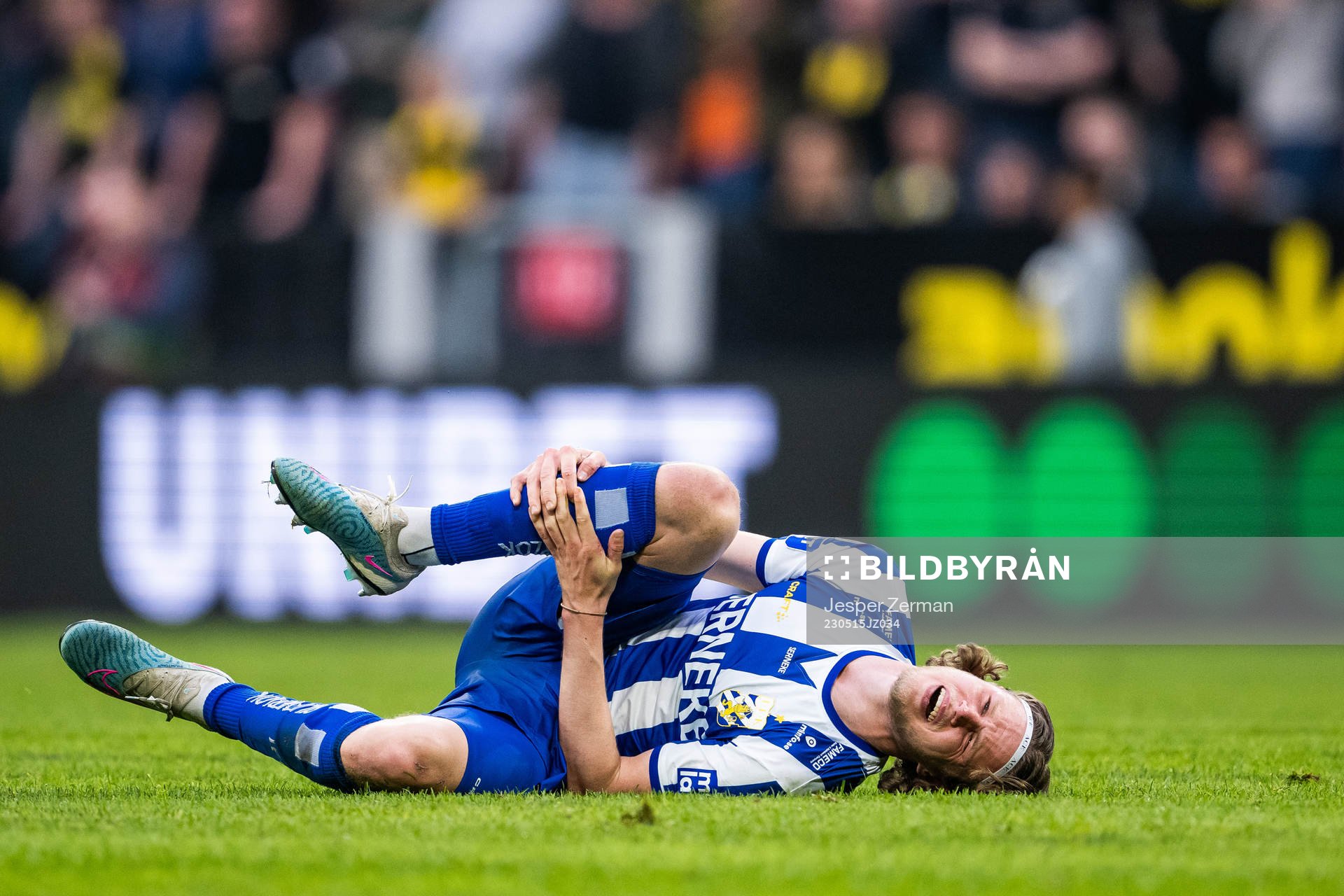 IFK Göteborgs Gustaf Norlin har ont