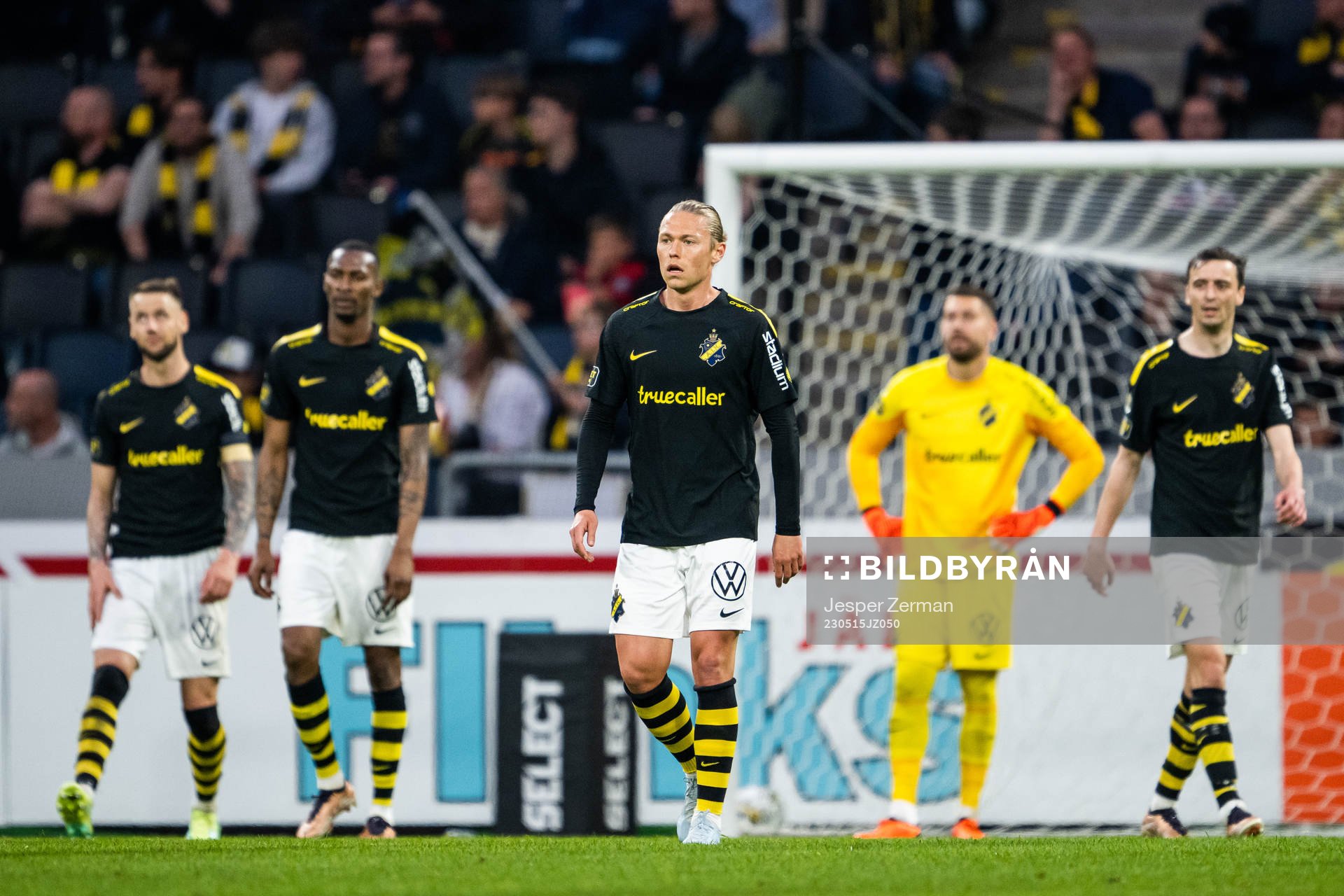 AIKs Alexander Milosevic, Aboubakar Keita, Viktor Fischer,