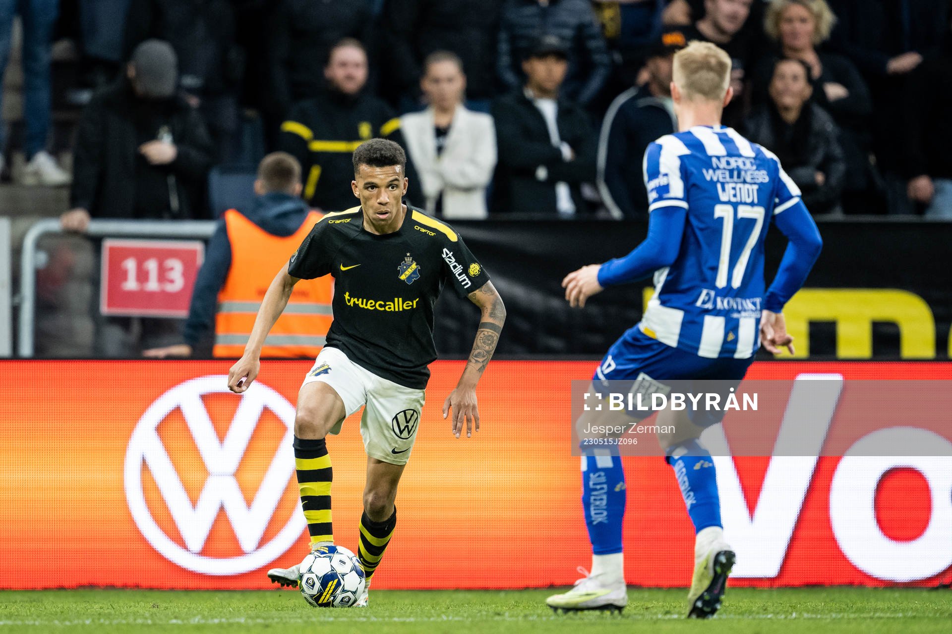 AIKs Rui Modesto och IFK Göteborgs Oscar Wendt