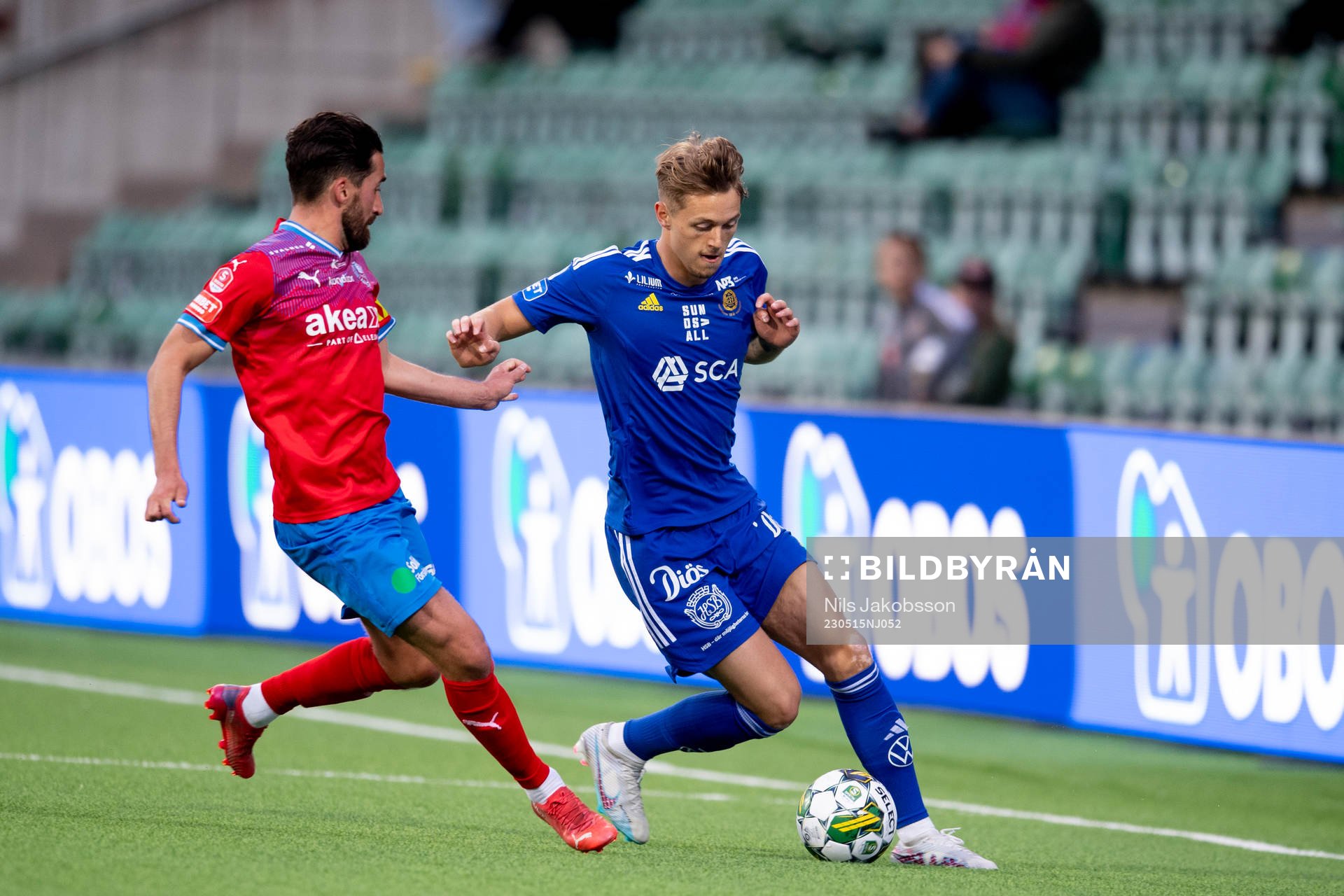 Helsingborgs Frederik Holst och GIF Sundsvalls Ludvig Nåvik