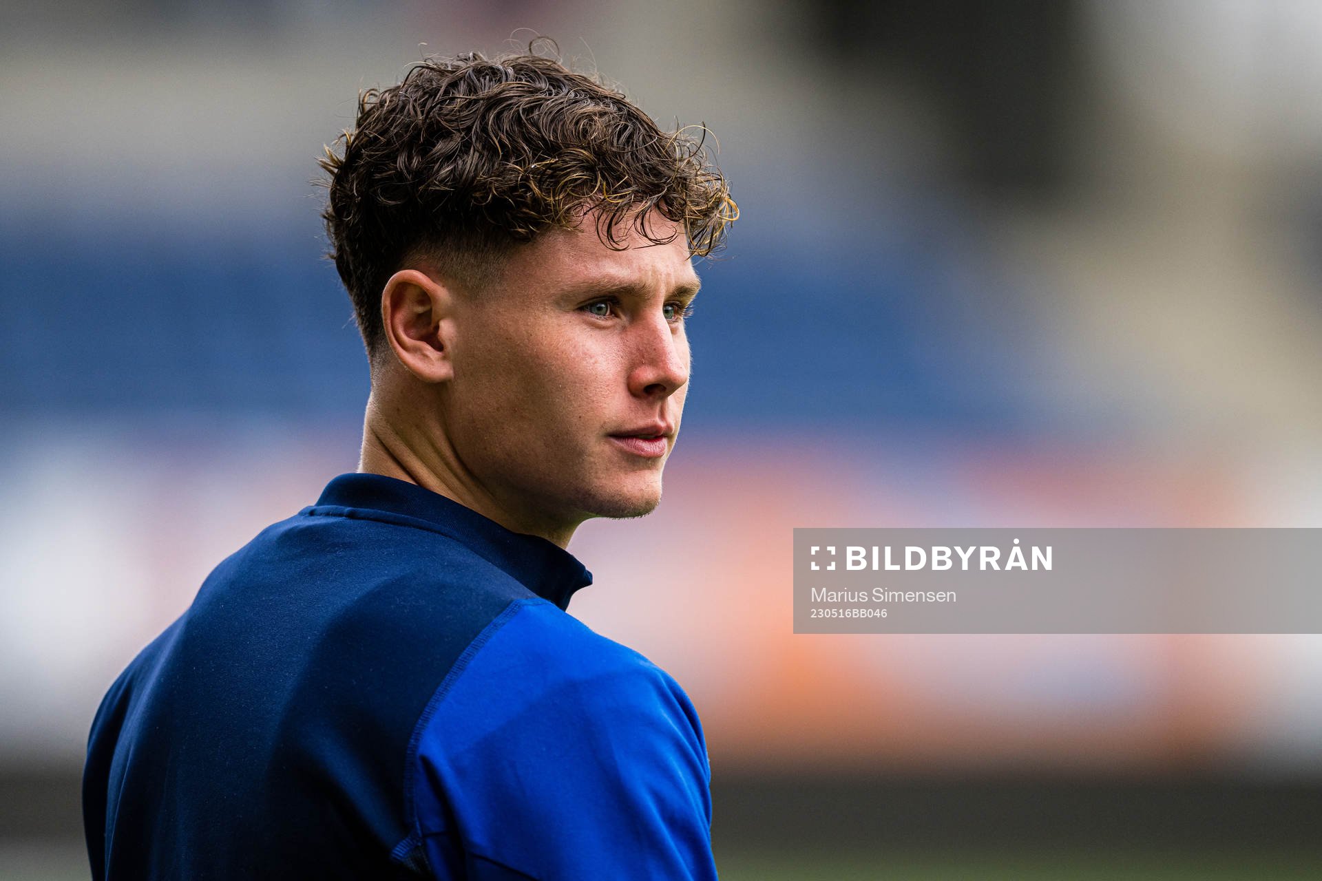 Mathias Løvik of Molde arrives