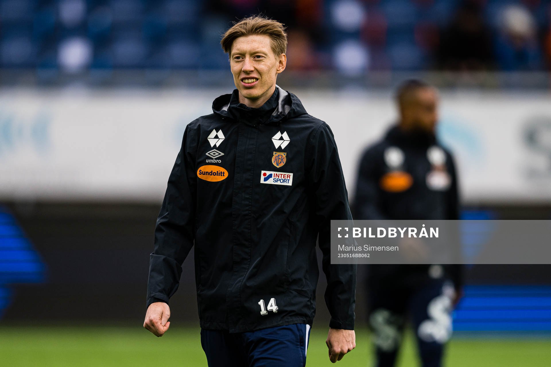 Ole Martin Kolskogen of Aalesund warms up