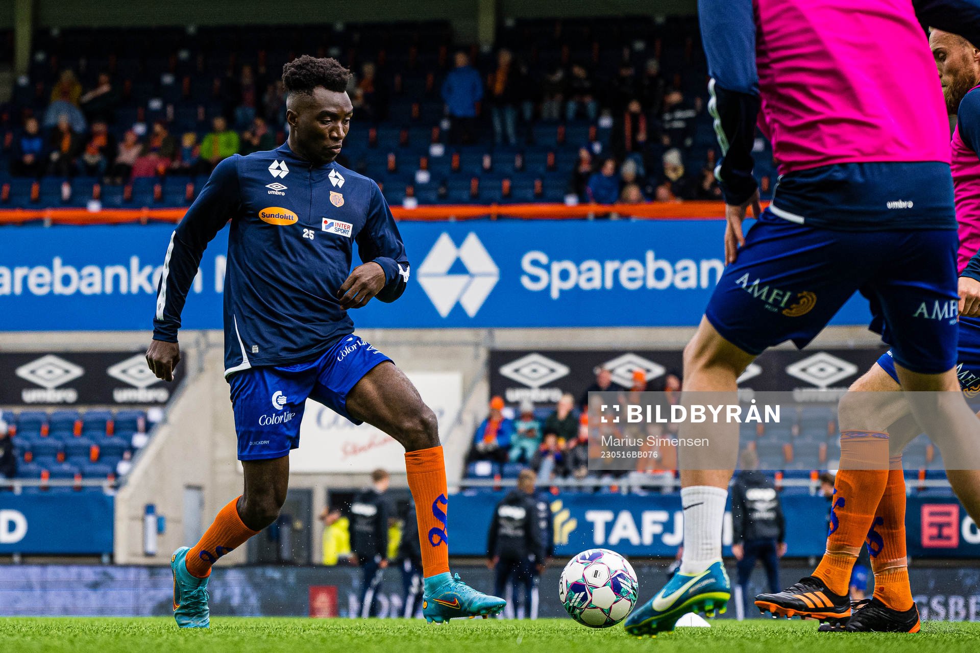 John Kitolano of Aalesund warms up