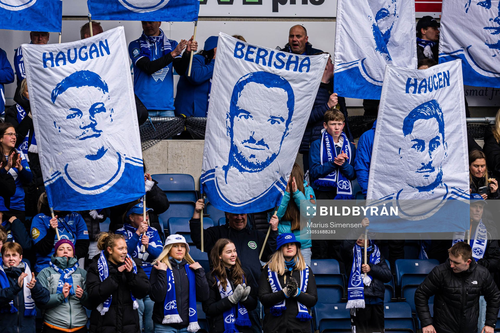 Spectators in the stands