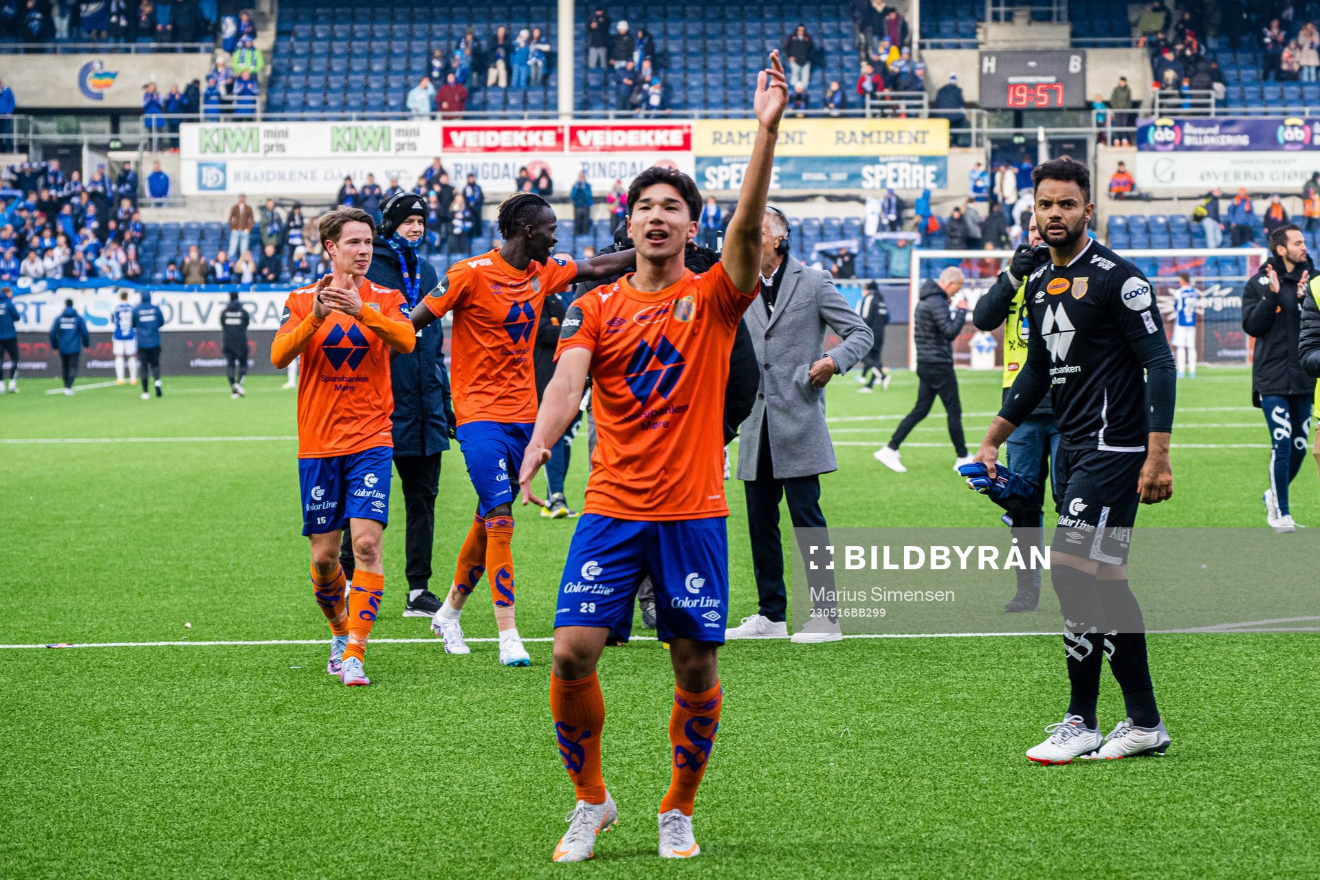 Bjørn Martin Kristensen of Aalesund celebrates