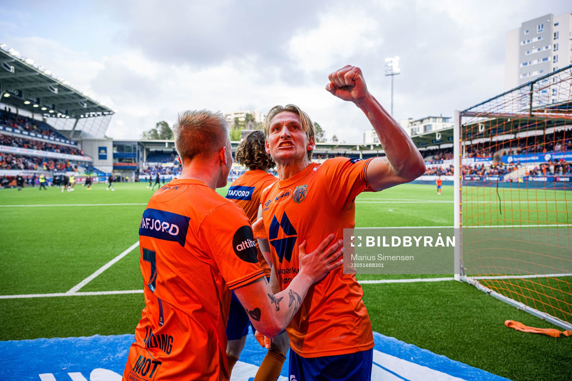 Erlend Segberg of Aalesund celebrates