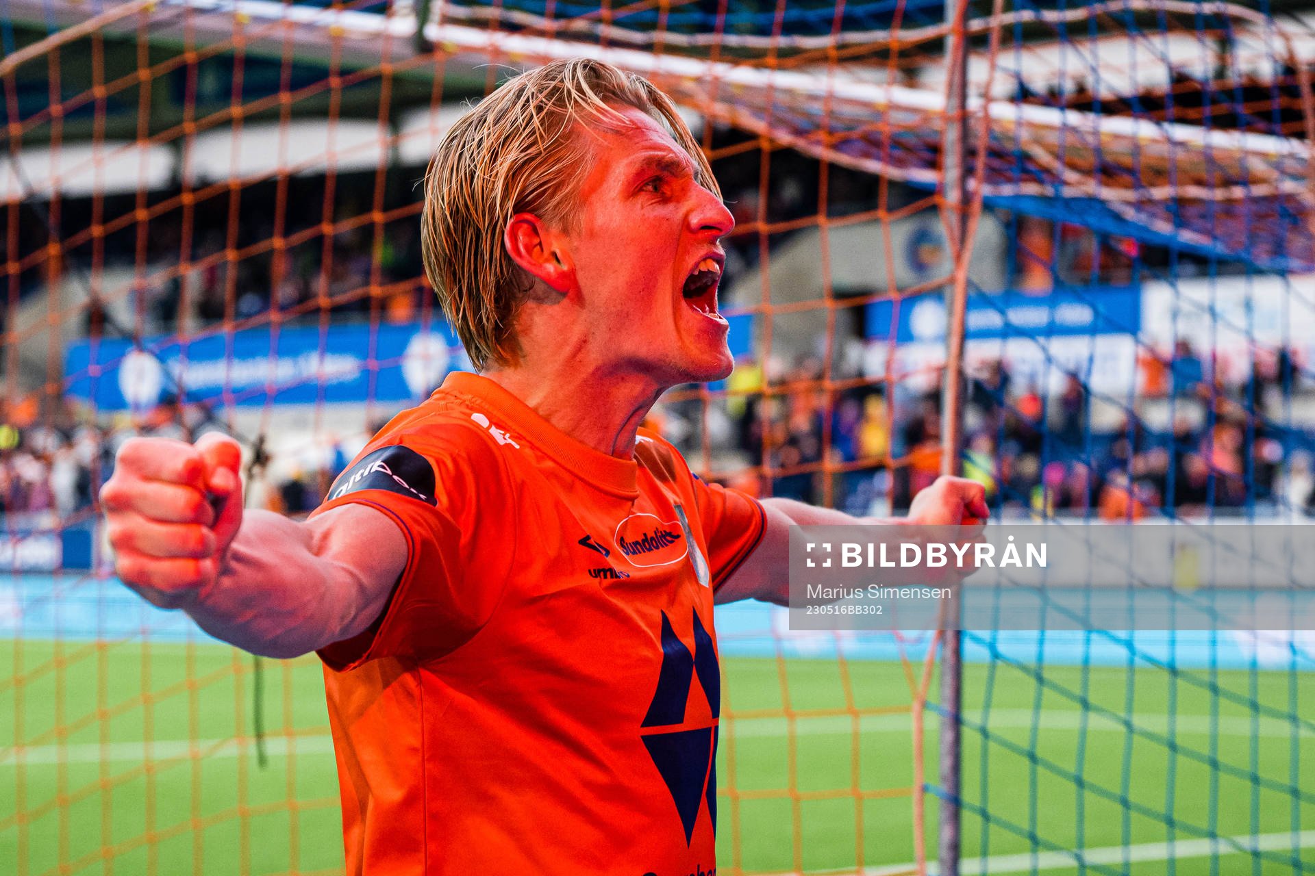 Erlend Segberg of Aalesund celebrates