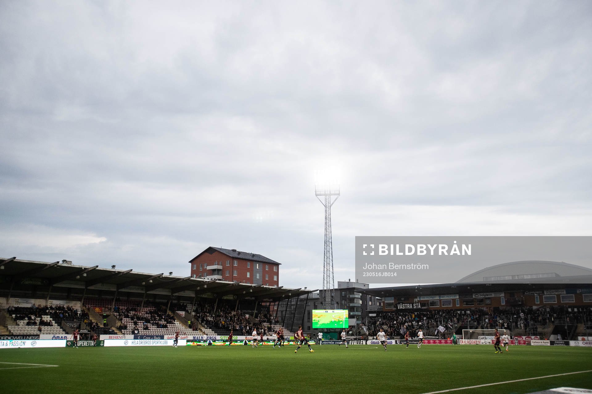 Generell vy under fotbollsmatchen i Superettan mellan Örebro och Örgryte den 16 maj 2023 i Örebro. 