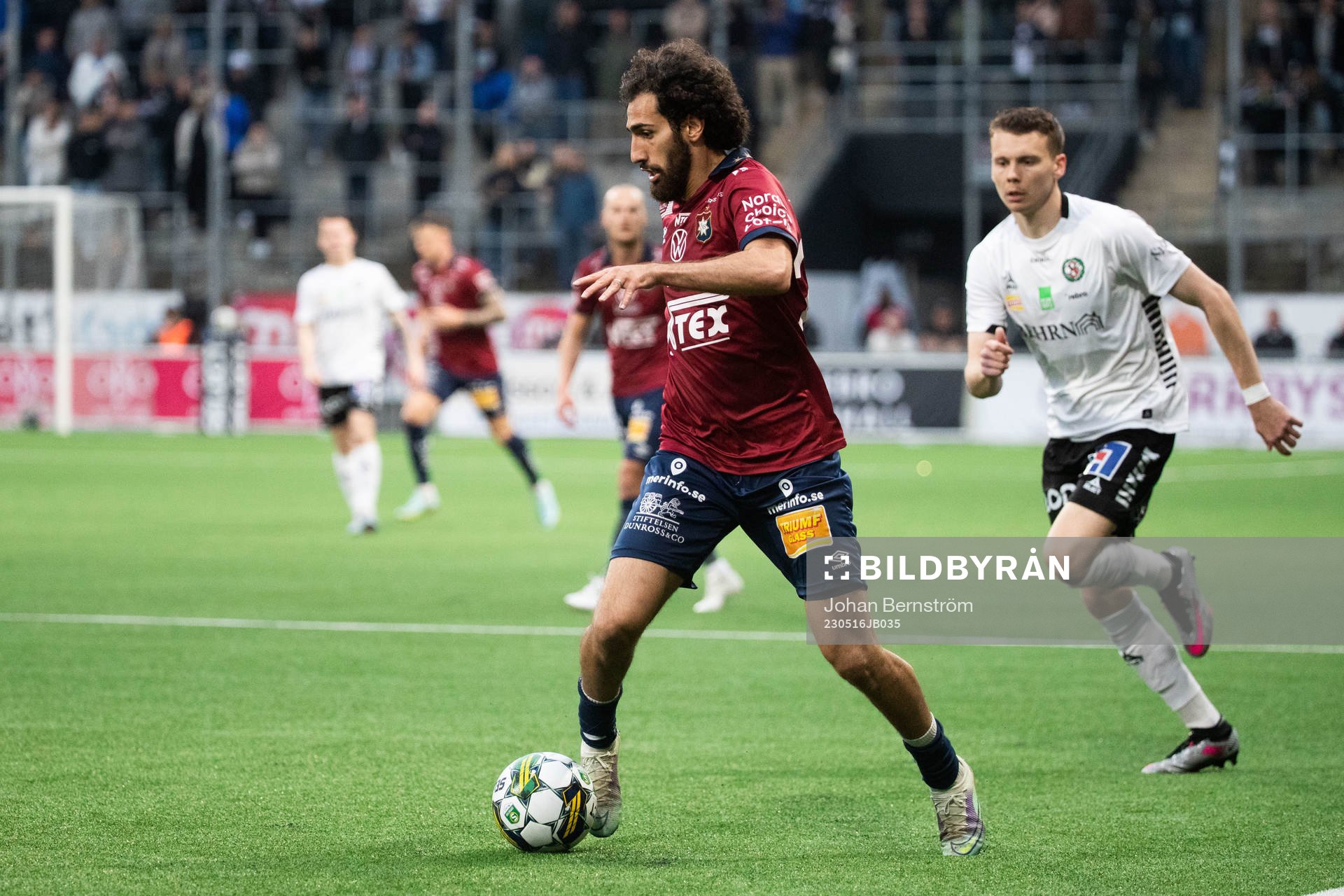 Örgrytes Hady Saleh Karim under fotbollsmatchen i Superettan mellan Örebro och Örgryte den 16 maj 2023 i Örebro. 
